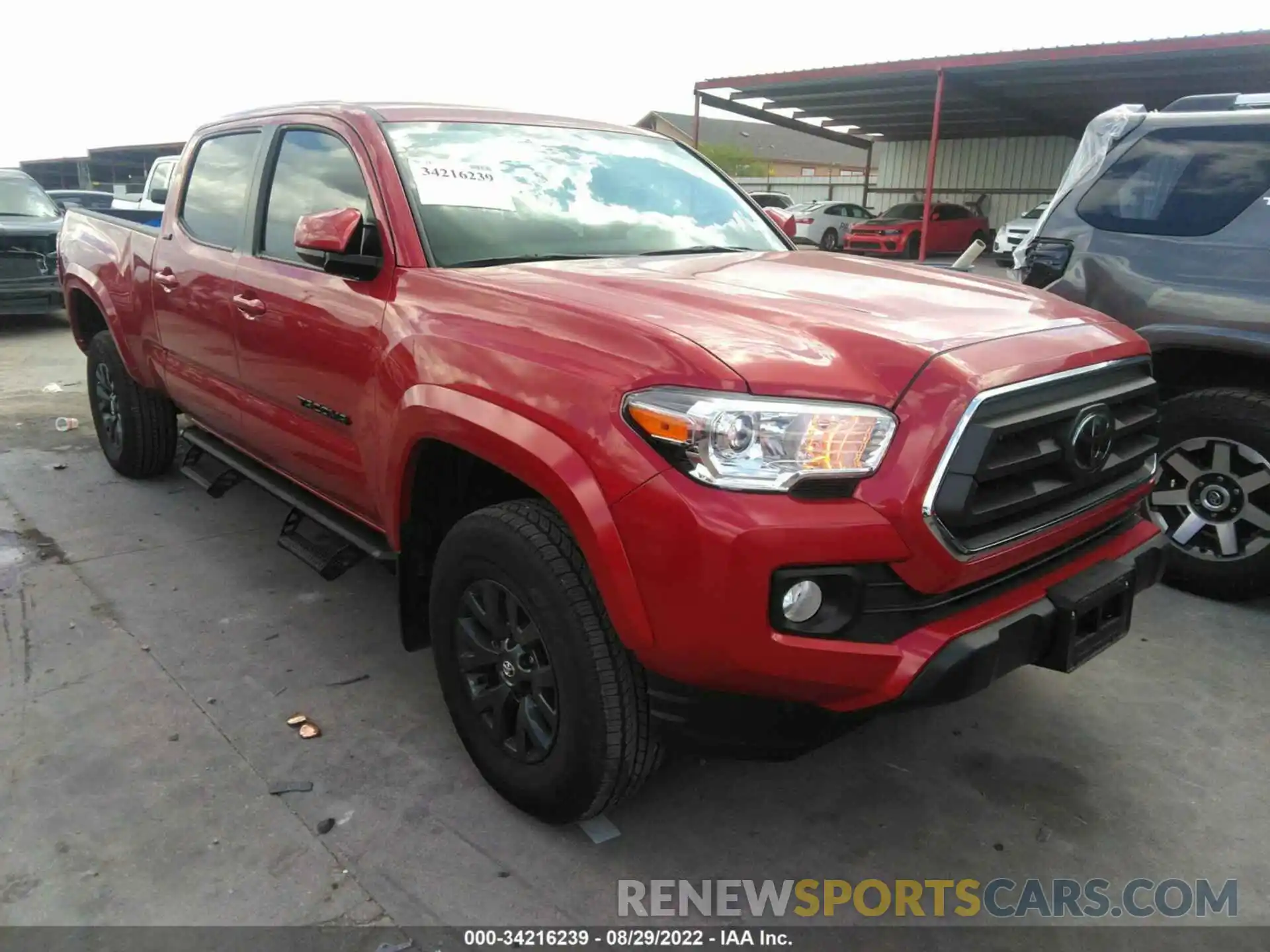 1 Photograph of a damaged car 3TMBZ5DN4NM033671 TOYOTA TACOMA 2WD 2022