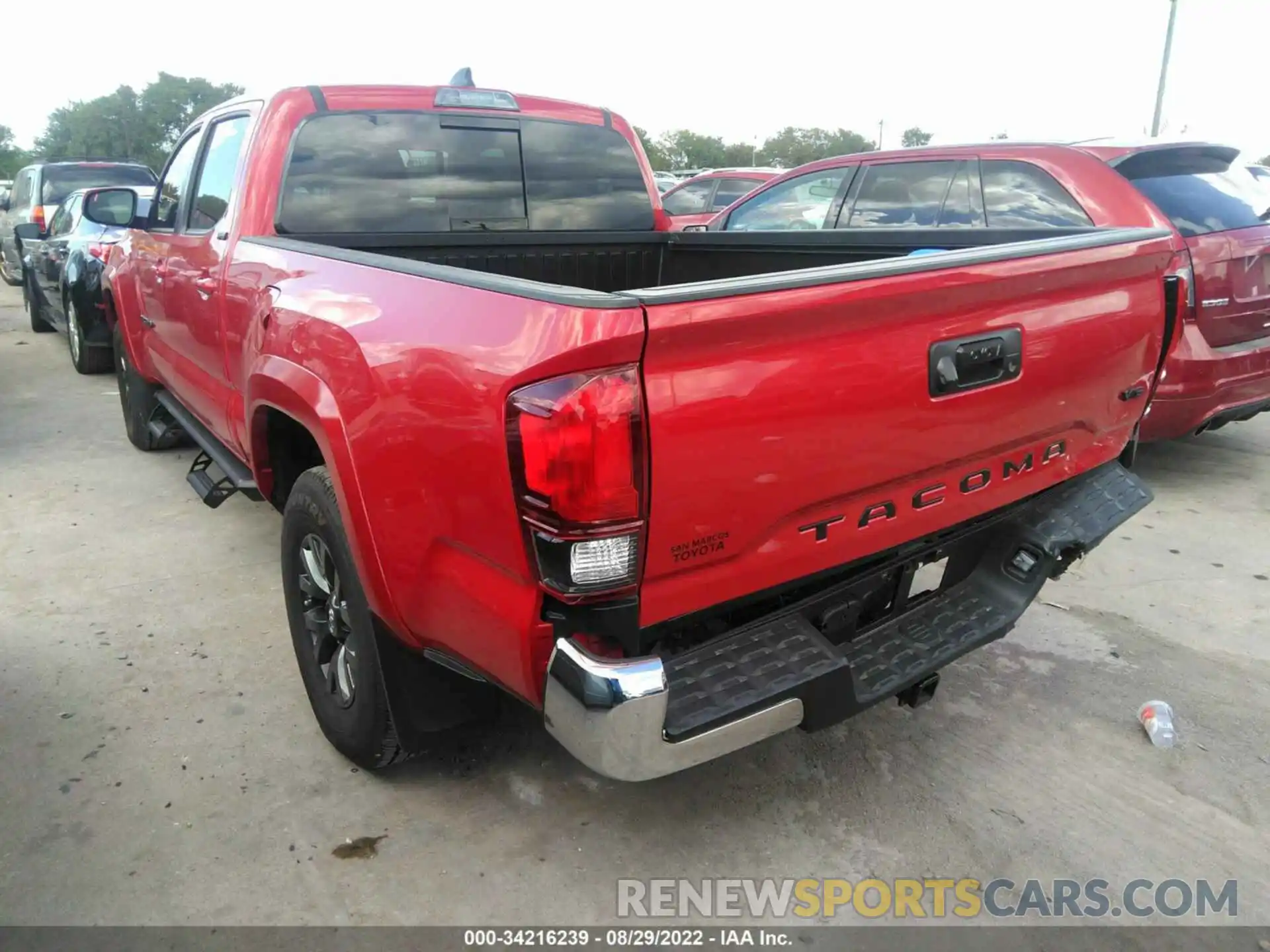 3 Photograph of a damaged car 3TMBZ5DN4NM033671 TOYOTA TACOMA 2WD 2022