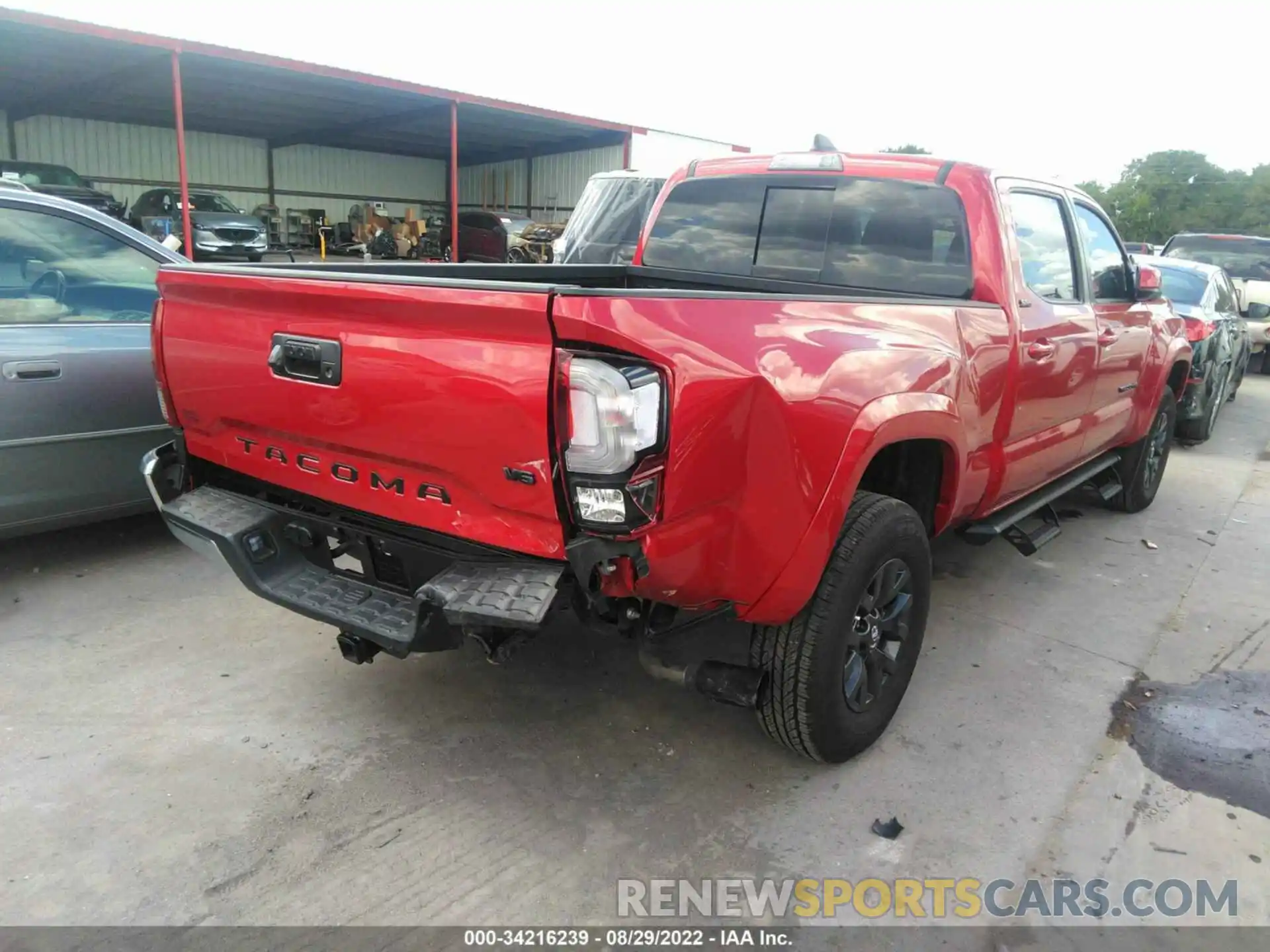 4 Photograph of a damaged car 3TMBZ5DN4NM033671 TOYOTA TACOMA 2WD 2022