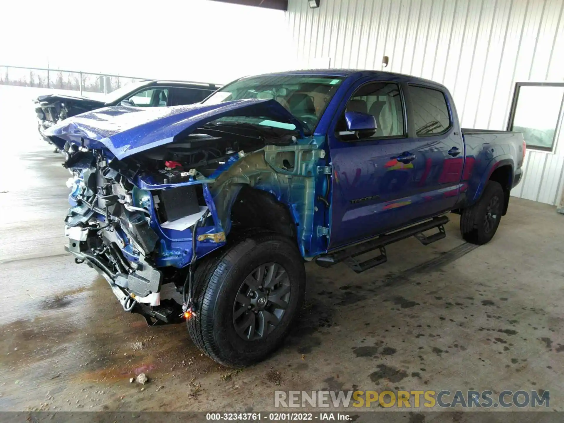 2 Photograph of a damaged car 3TMBZ5DN7NM033602 TOYOTA TACOMA 2WD 2022