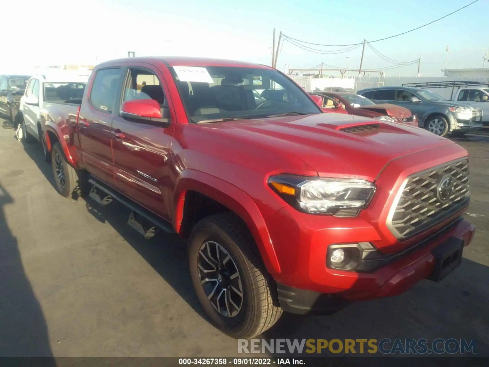 1 Photograph of a damaged car 3TMBZ5DN8NM033947 TOYOTA TACOMA 2WD 2022