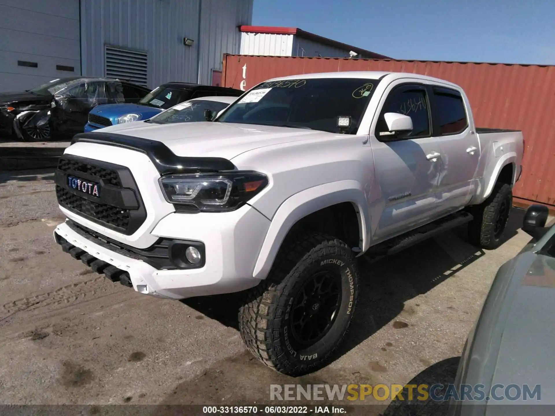 2 Photograph of a damaged car 3TMBZ5DN9NM032385 TOYOTA TACOMA 2WD 2022