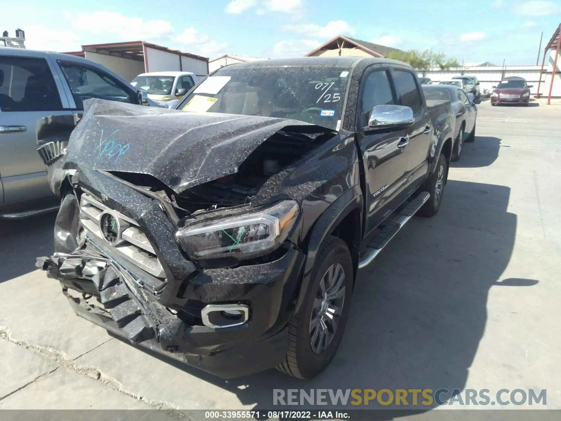 2 Photograph of a damaged car 3TMEZ5CN8NM188268 TOYOTA TACOMA 2WD 2022