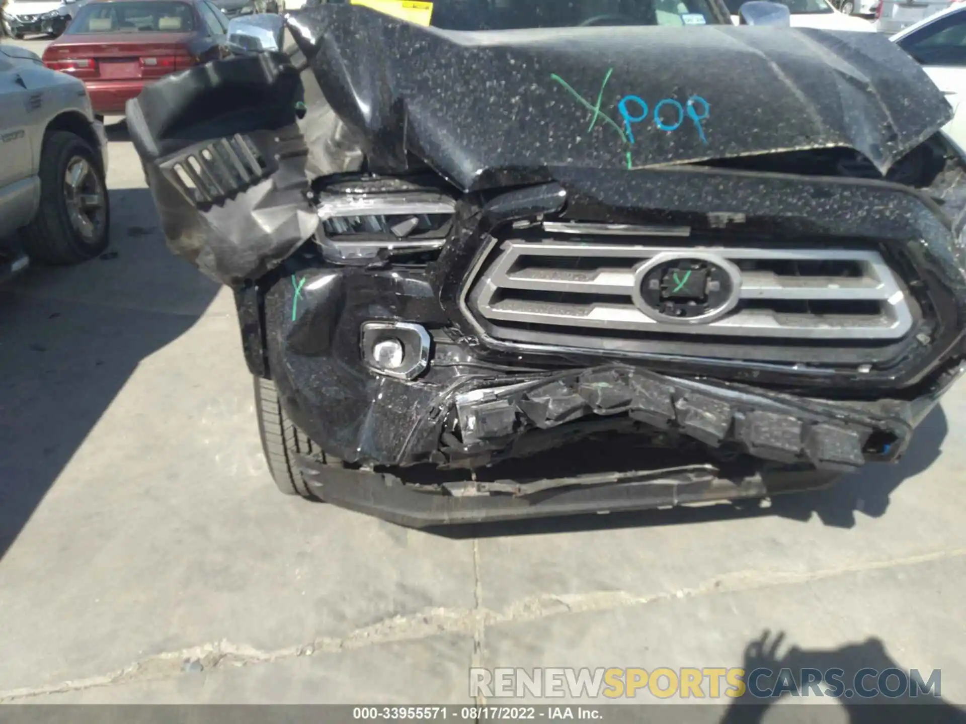 6 Photograph of a damaged car 3TMEZ5CN8NM188268 TOYOTA TACOMA 2WD 2022