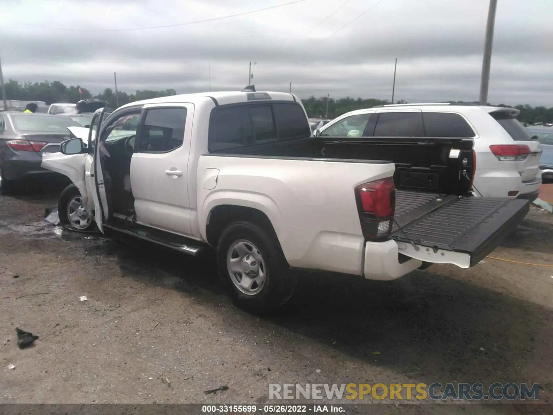 3 Photograph of a damaged car 3TYAX5GN0NT041140 TOYOTA TACOMA 2WD 2022