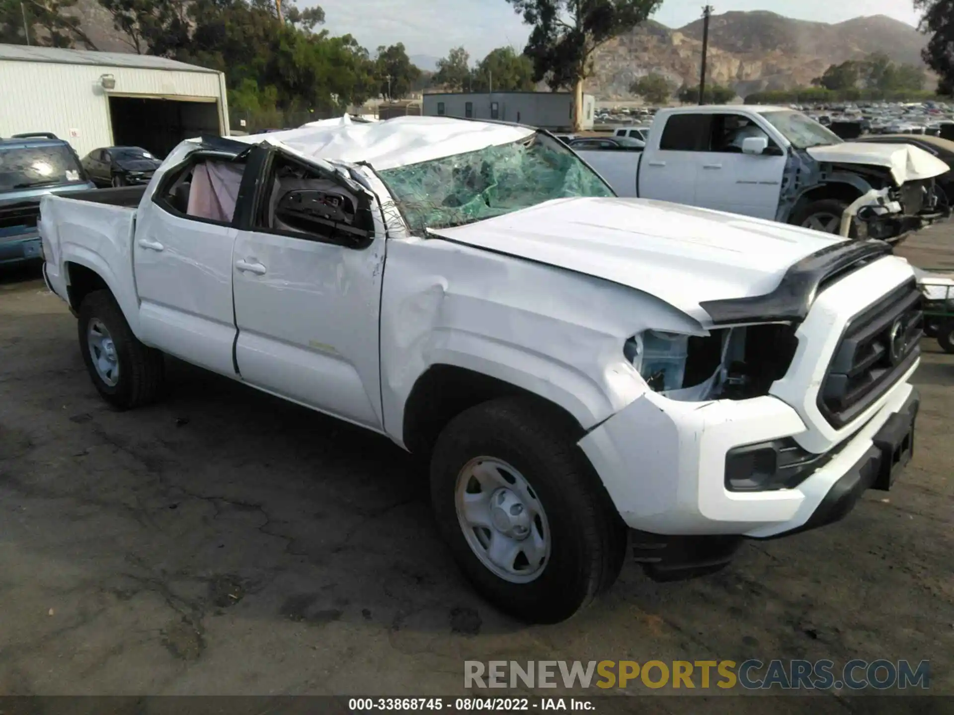 1 Photograph of a damaged car 3TYAX5GN0NT048041 TOYOTA TACOMA 2WD 2022