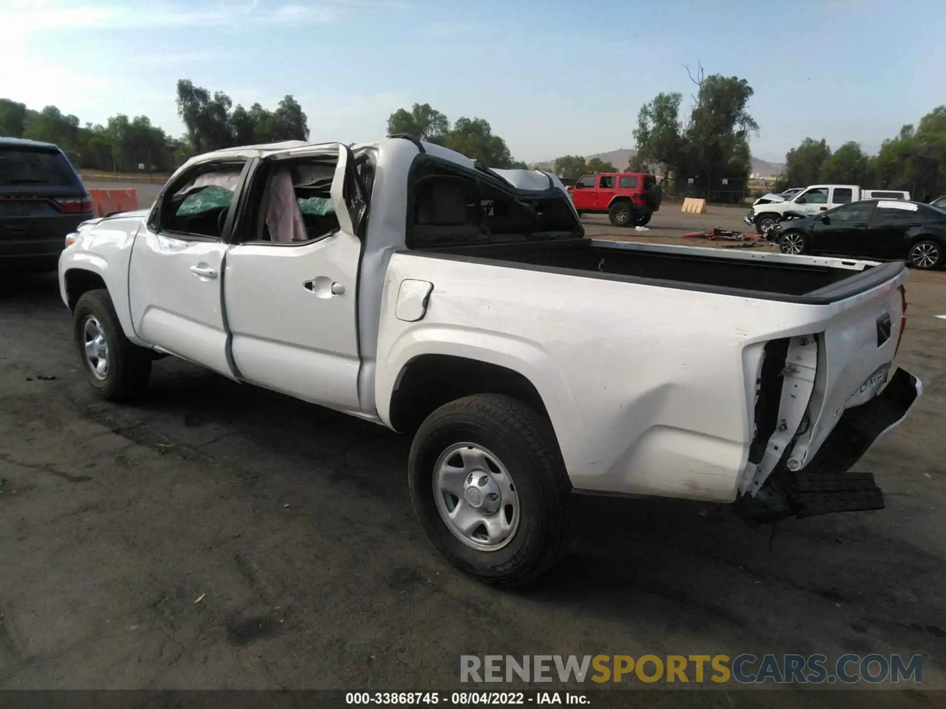 3 Photograph of a damaged car 3TYAX5GN0NT048041 TOYOTA TACOMA 2WD 2022