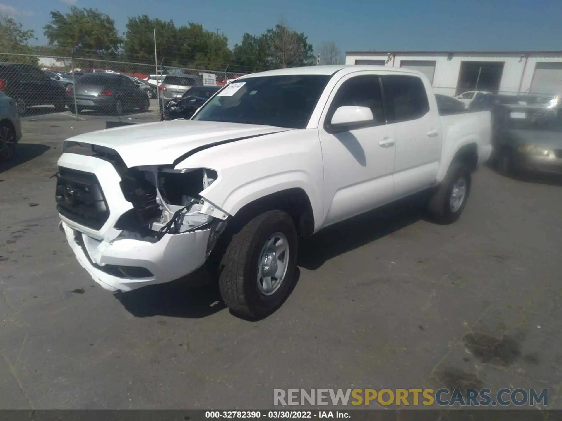 2 Photograph of a damaged car 3TYAX5GN1NT036125 TOYOTA TACOMA 2WD 2022