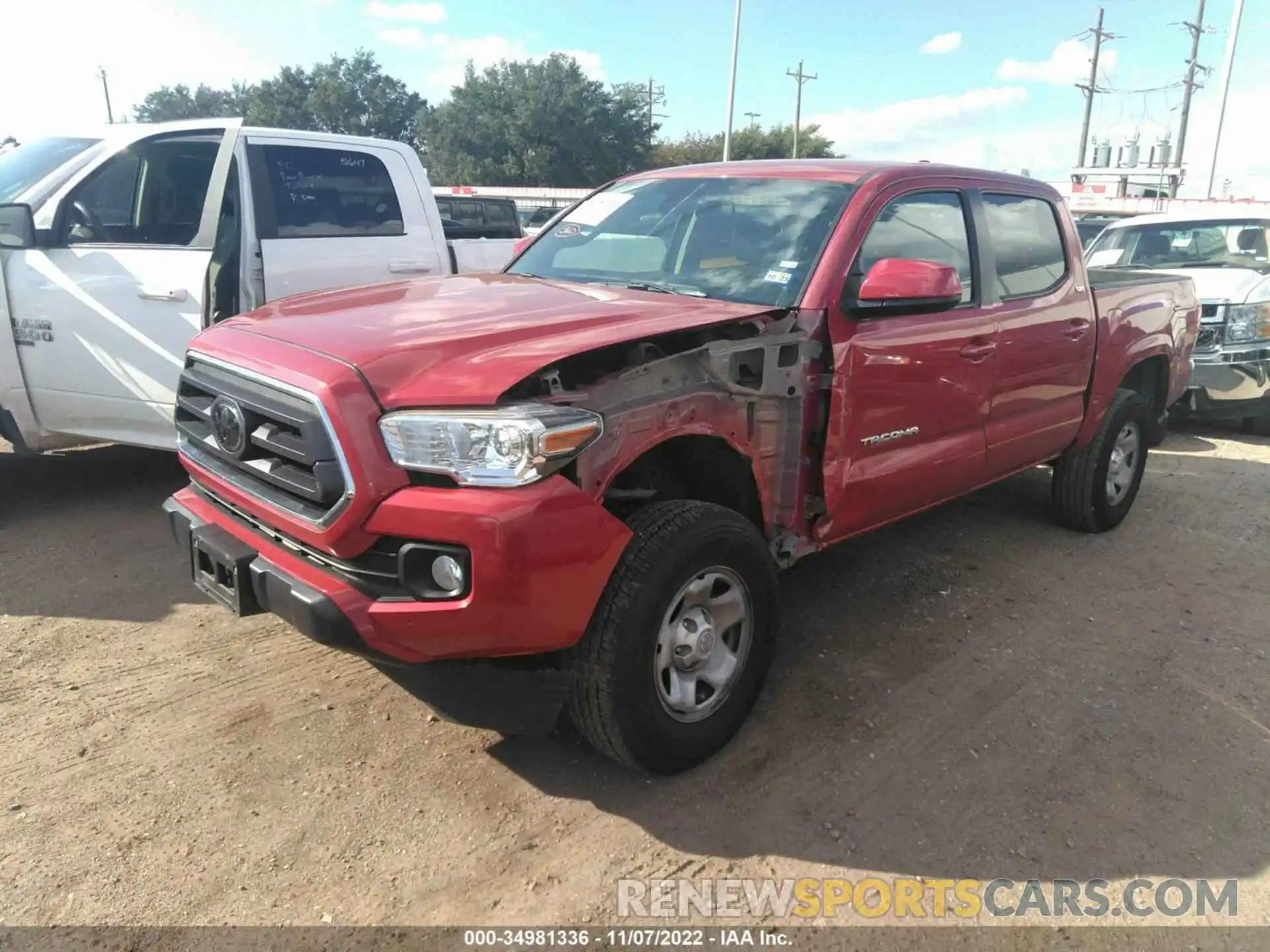 2 Фотография поврежденного автомобиля 3TYAX5GN2NT035047 TOYOTA TACOMA 2WD 2022