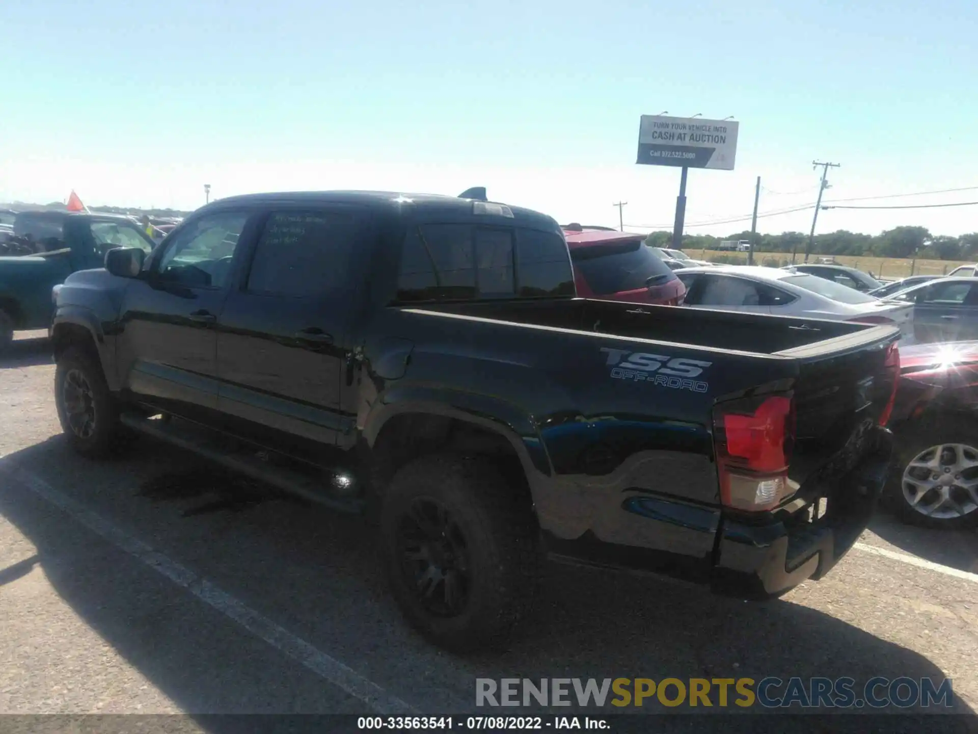 3 Photograph of a damaged car 3TYAX5GN2NT037025 TOYOTA TACOMA 2WD 2022