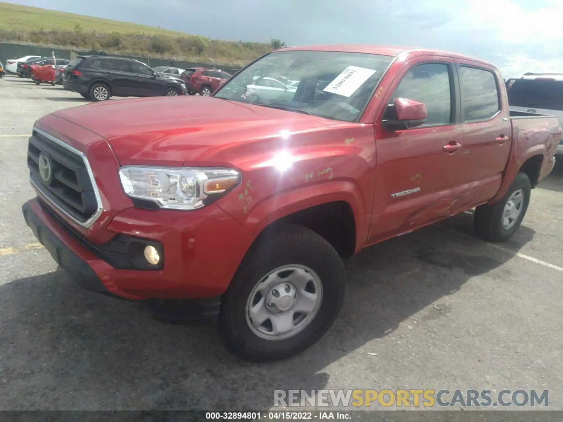 2 Photograph of a damaged car 3TYAX5GN3NT044842 TOYOTA TACOMA 2WD 2022