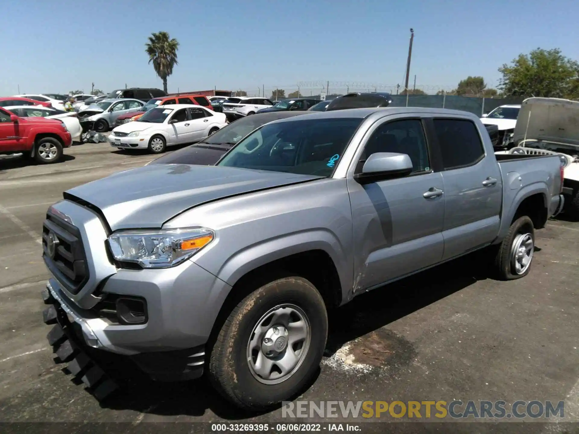 2 Photograph of a damaged car 3TYAX5GN3NT050429 TOYOTA TACOMA 2WD 2022