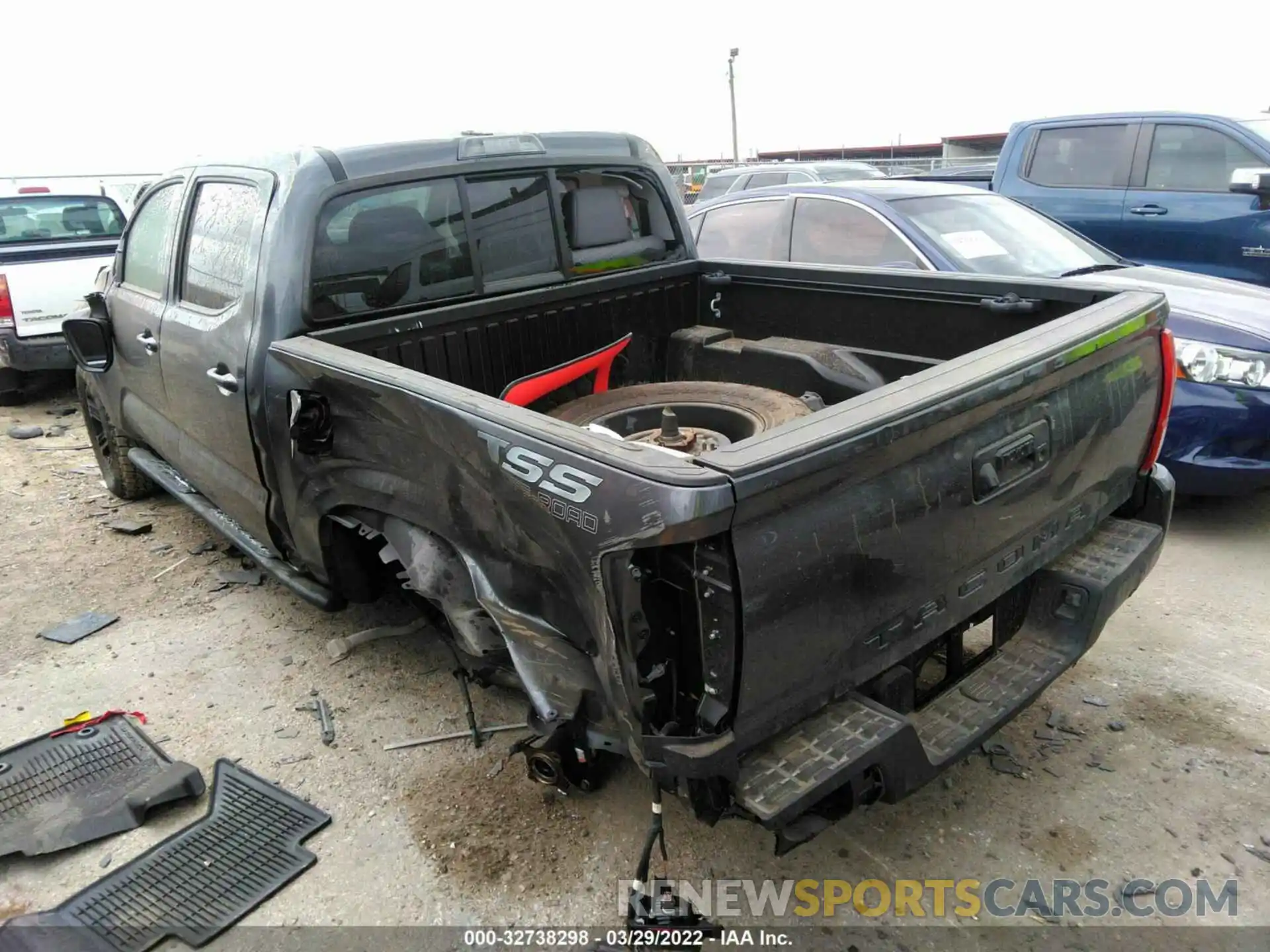 3 Photograph of a damaged car 3TYAX5GN4NT036250 TOYOTA TACOMA 2WD 2022