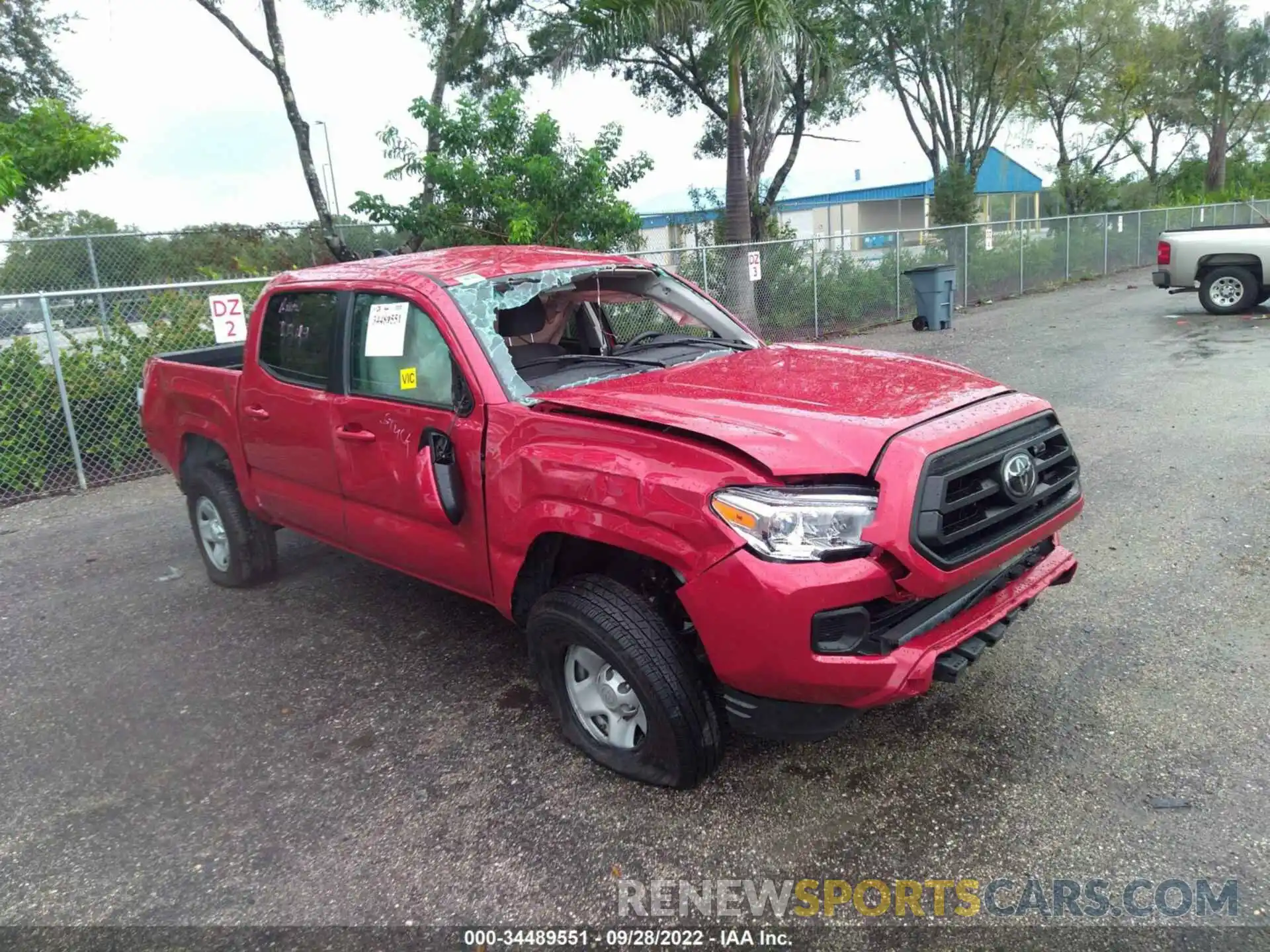 1 Photograph of a damaged car 3TYAX5GN4NT045756 TOYOTA TACOMA 2WD 2022