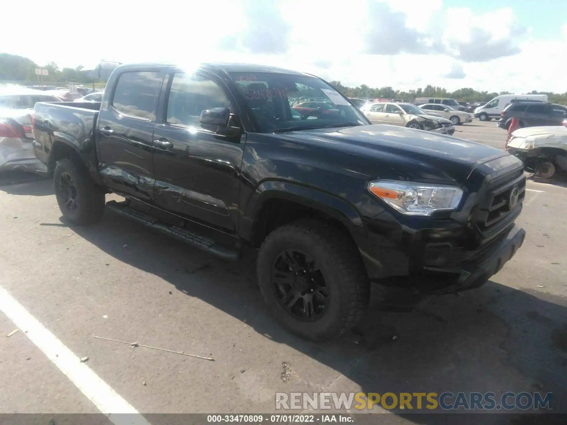 1 Photograph of a damaged car 3TYAX5GN5NT040162 TOYOTA TACOMA 2WD 2022