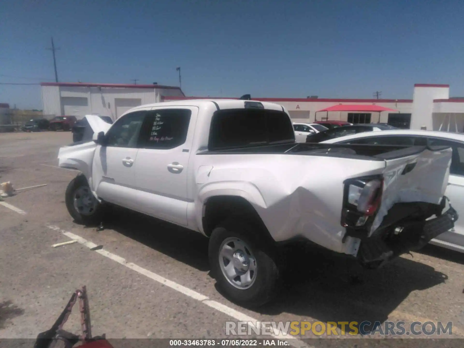 3 Photograph of a damaged car 3TYAX5GN5NT055051 TOYOTA TACOMA 2WD 2022