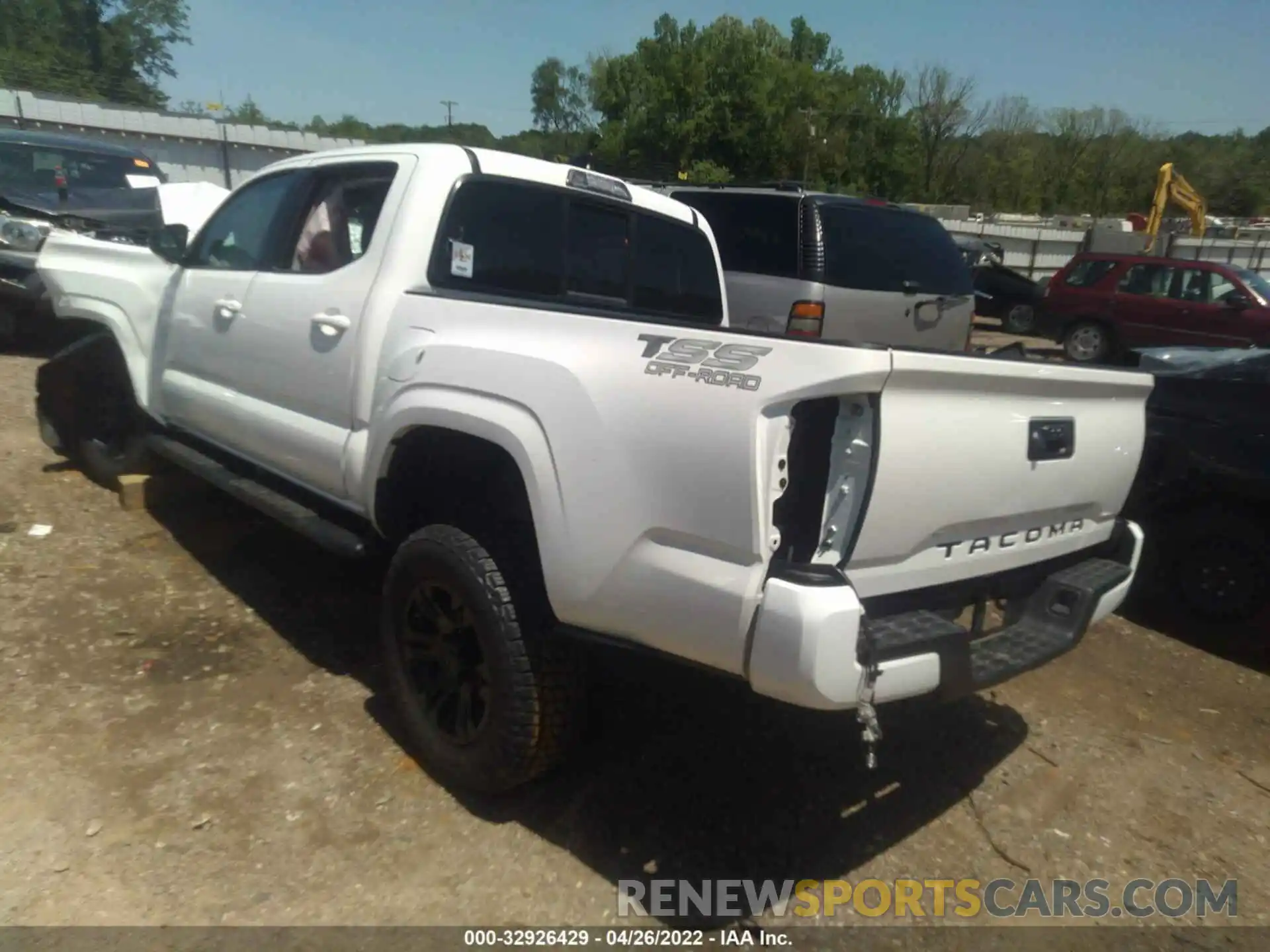 3 Photograph of a damaged car 3TYAX5GN8NT034534 TOYOTA TACOMA 2WD 2022