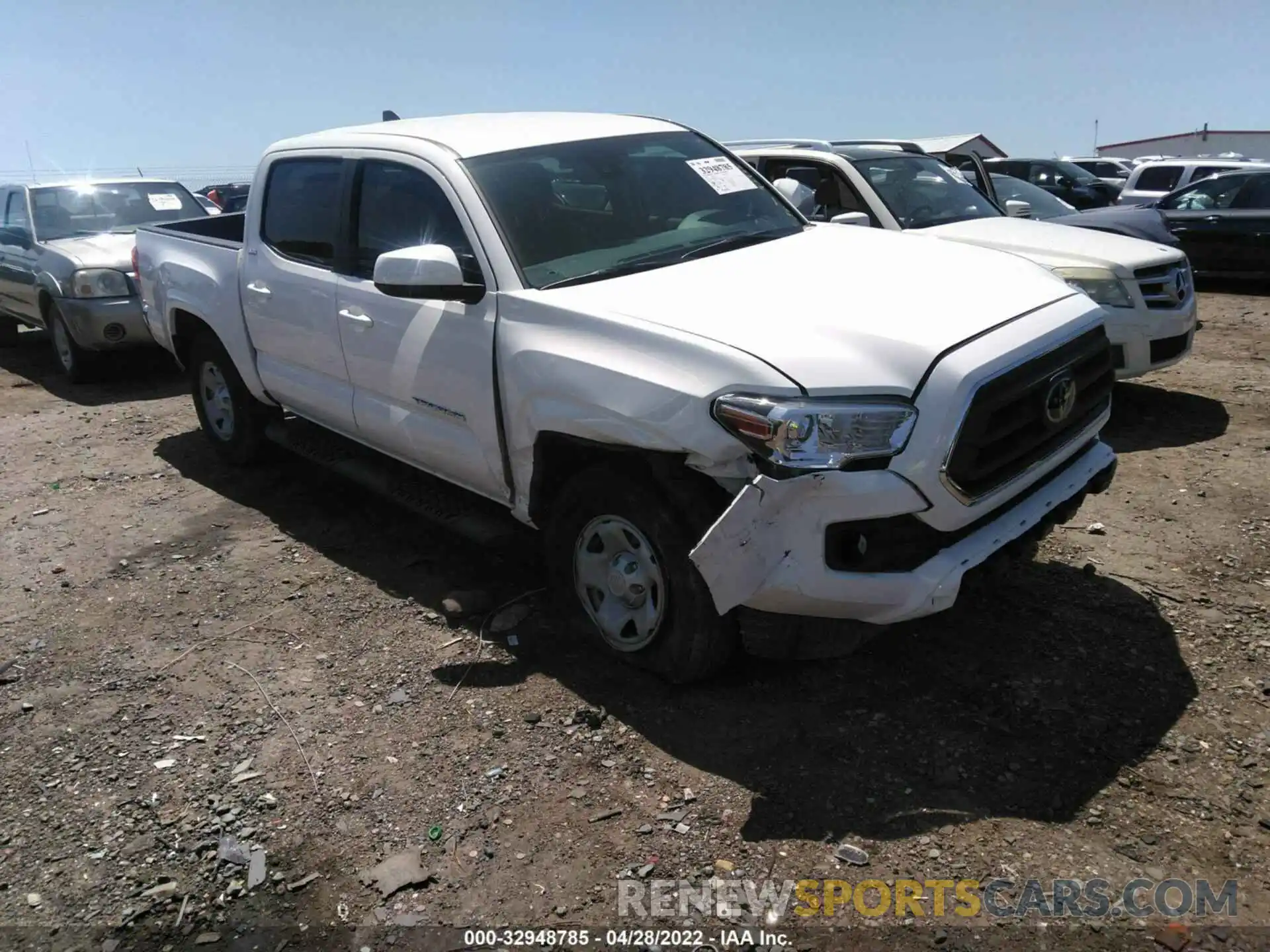 1 Photograph of a damaged car 3TYAX5GN9NT046773 TOYOTA TACOMA 2WD 2022