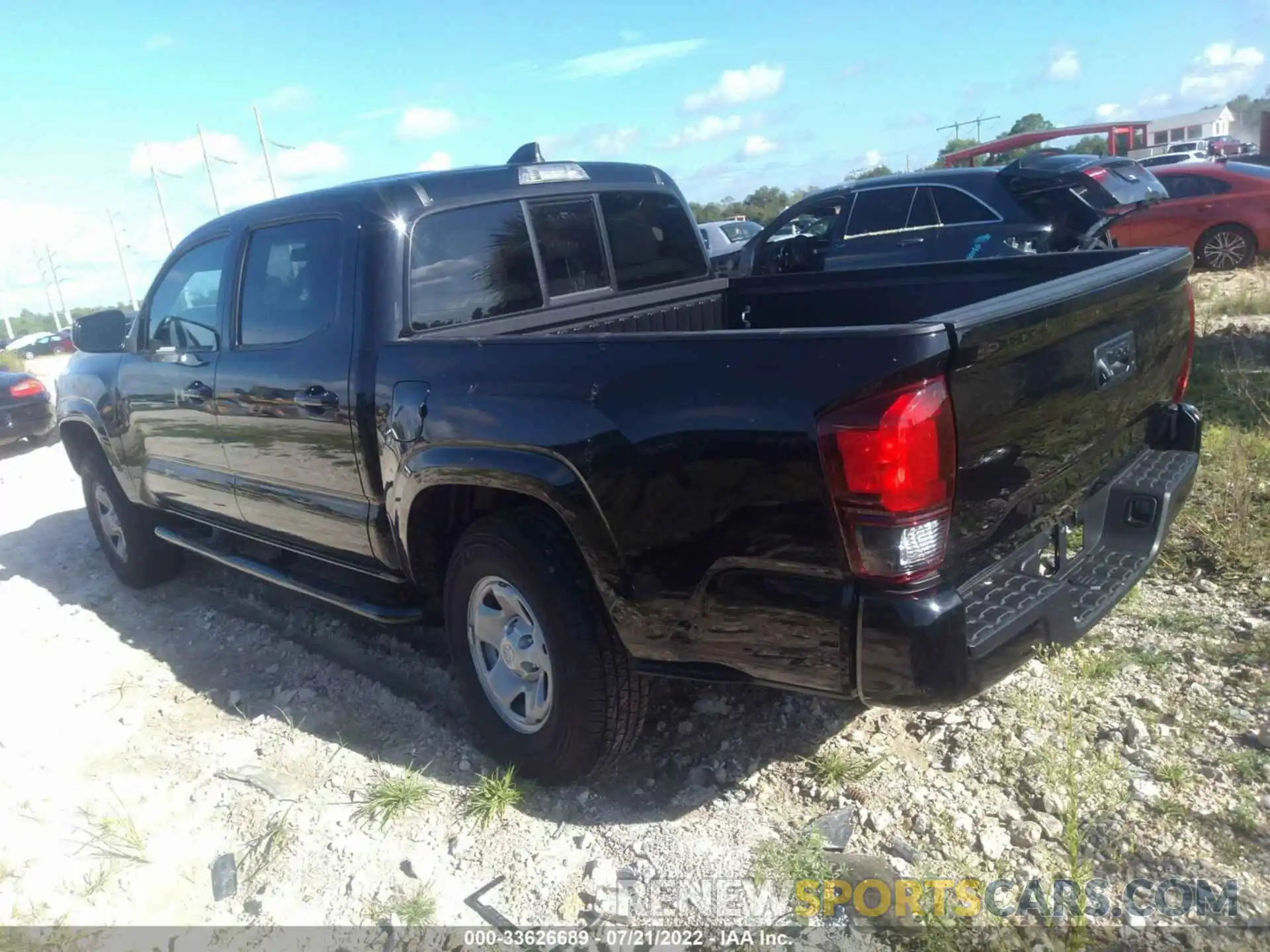 3 Photograph of a damaged car 3TYAX5GN9NT047065 TOYOTA TACOMA 2WD 2022