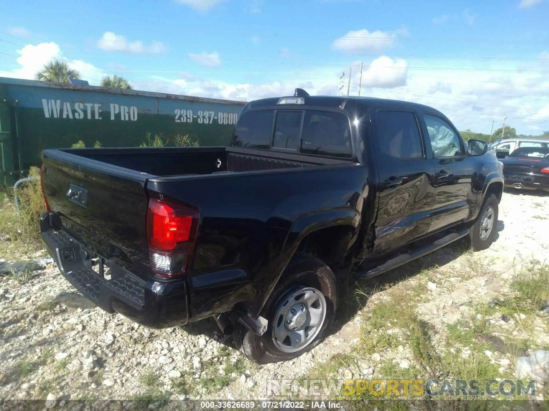 4 Photograph of a damaged car 3TYAX5GN9NT047065 TOYOTA TACOMA 2WD 2022