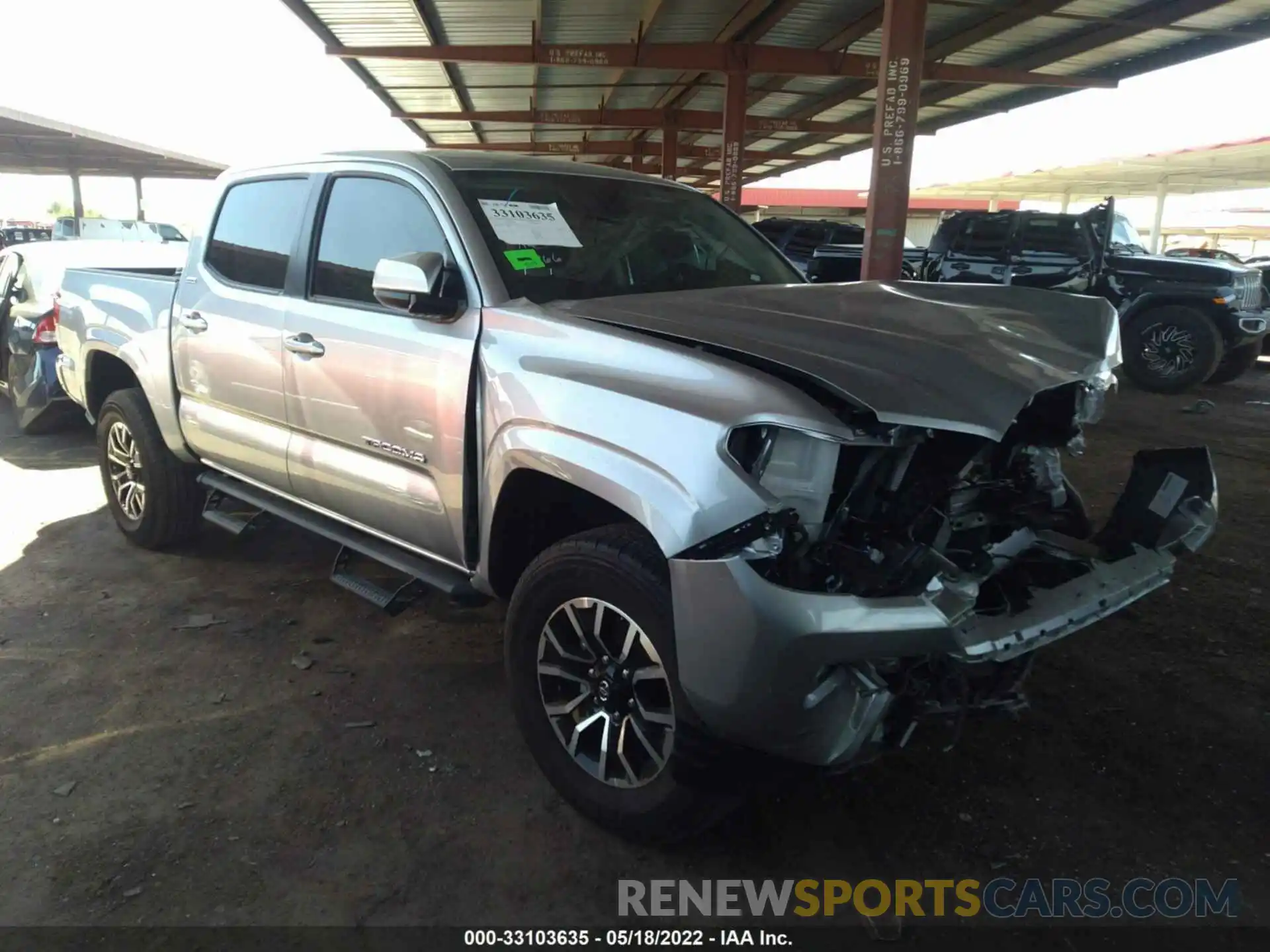 1 Photograph of a damaged car 3TYAX5GNXNT048466 TOYOTA TACOMA 2WD 2022