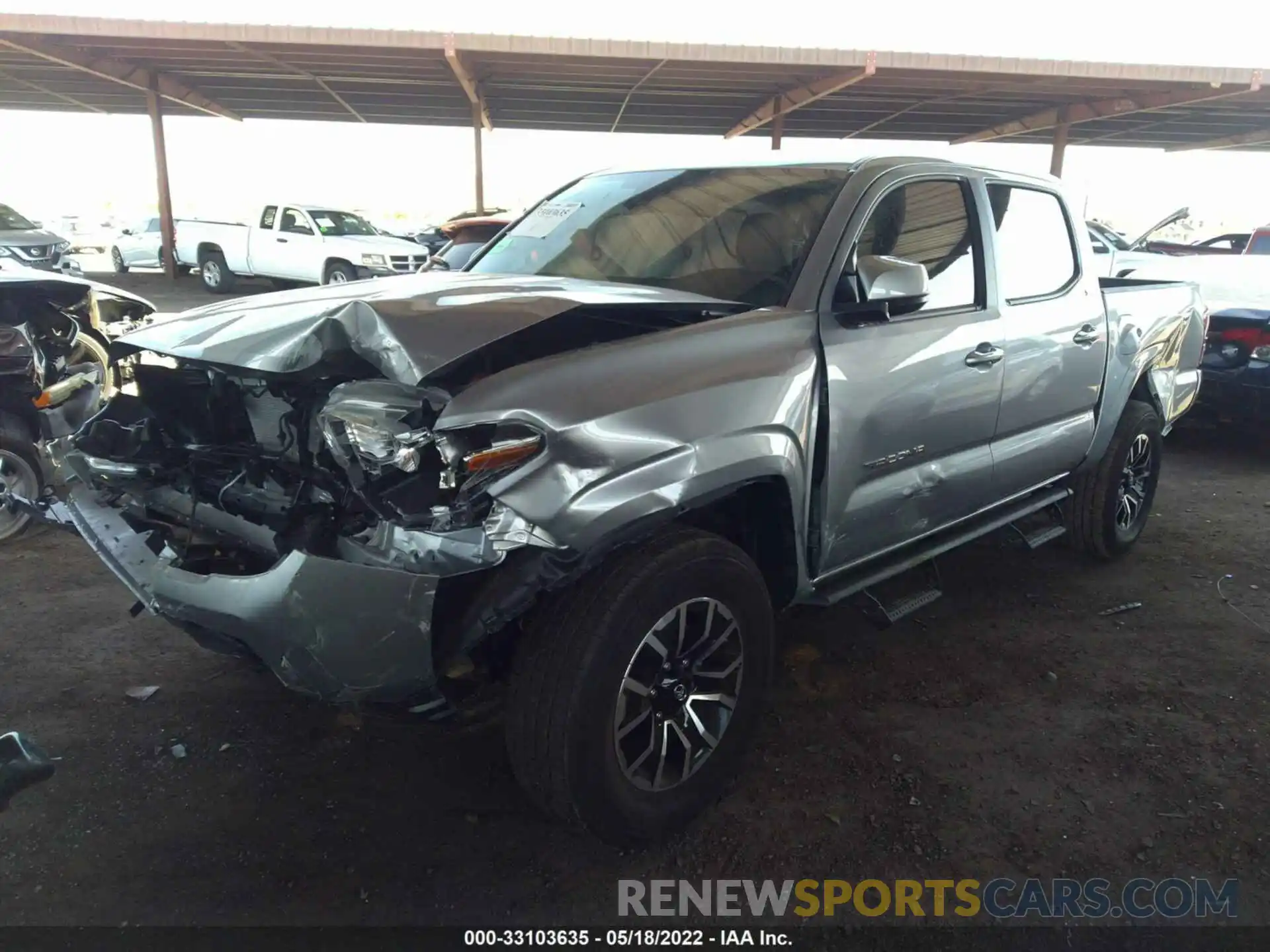 2 Photograph of a damaged car 3TYAX5GNXNT048466 TOYOTA TACOMA 2WD 2022