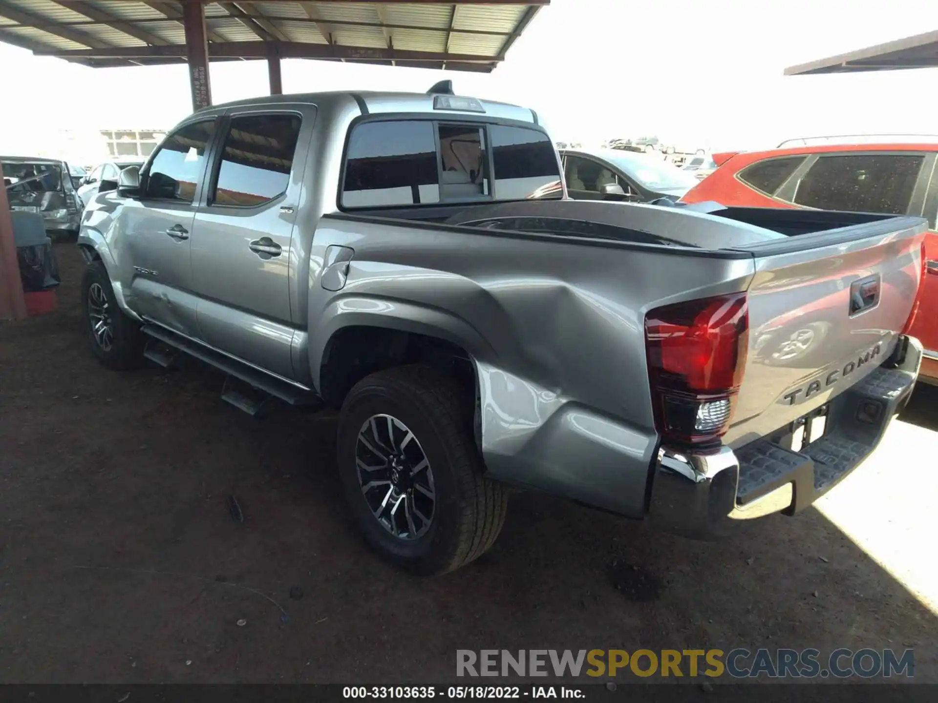 3 Photograph of a damaged car 3TYAX5GNXNT048466 TOYOTA TACOMA 2WD 2022