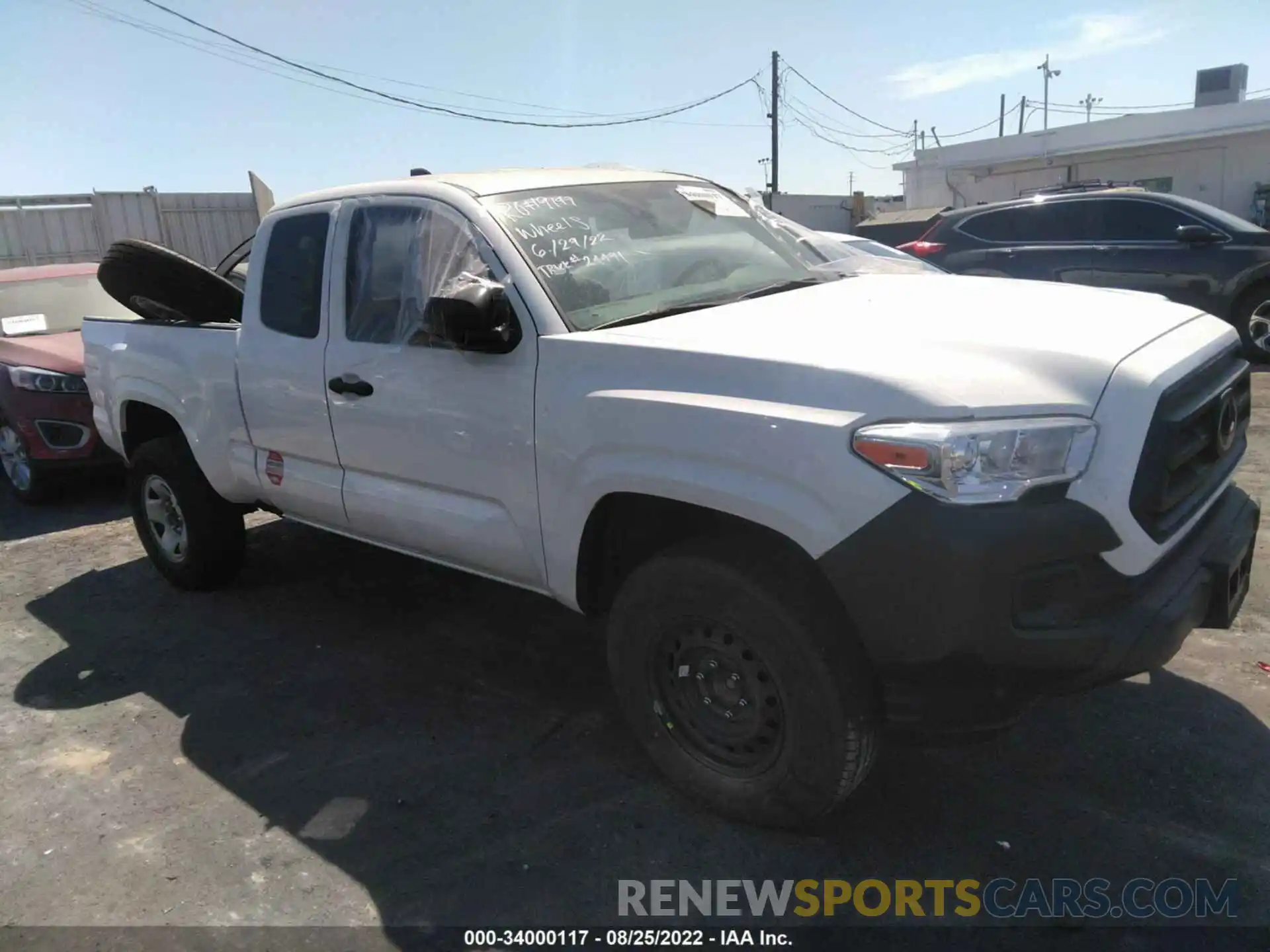 1 Photograph of a damaged car 3TYRX5GN2NT048125 TOYOTA TACOMA 2WD 2022