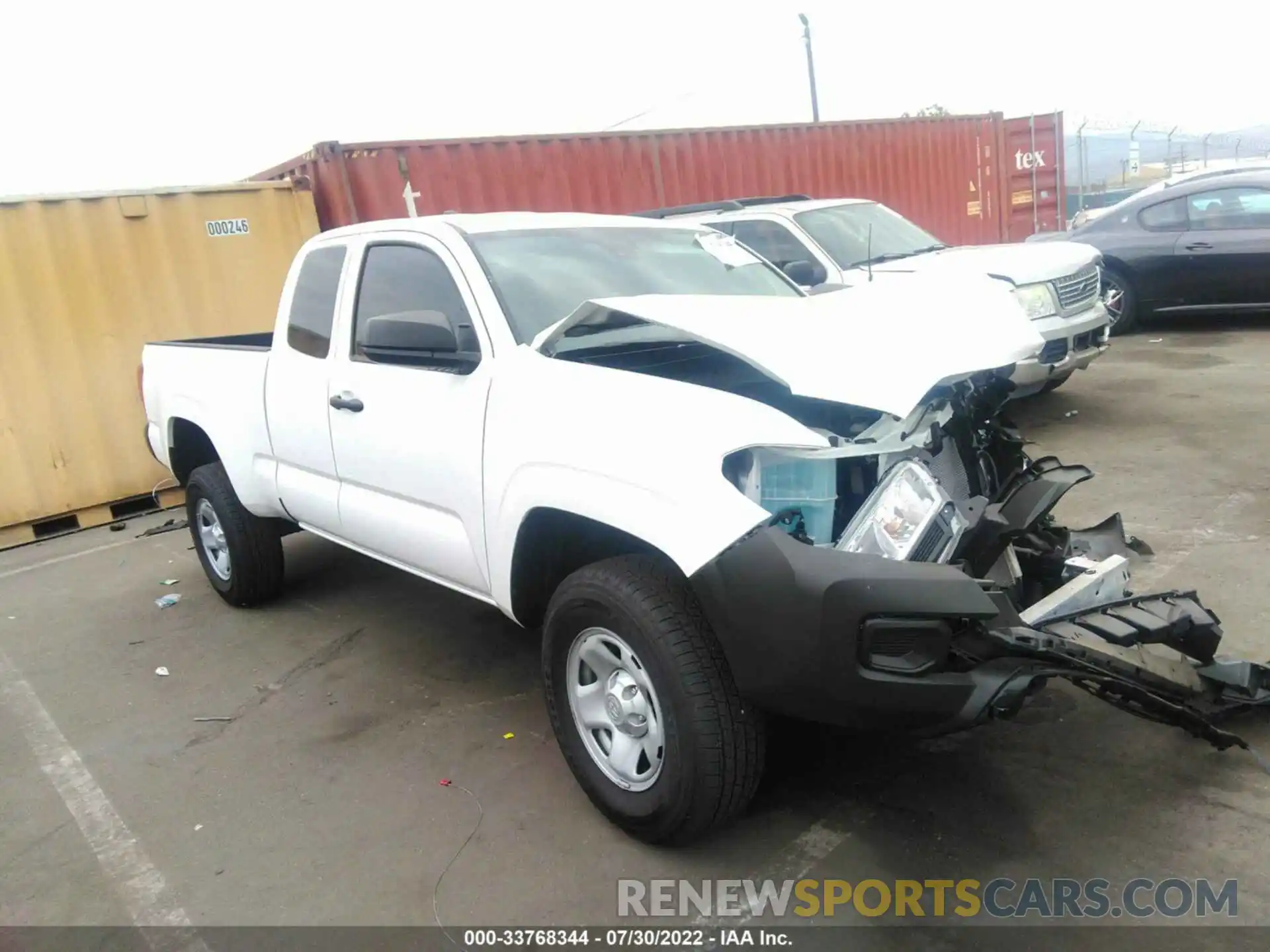 1 Photograph of a damaged car 3TYRX5GN2NT052028 TOYOTA TACOMA 2WD 2022