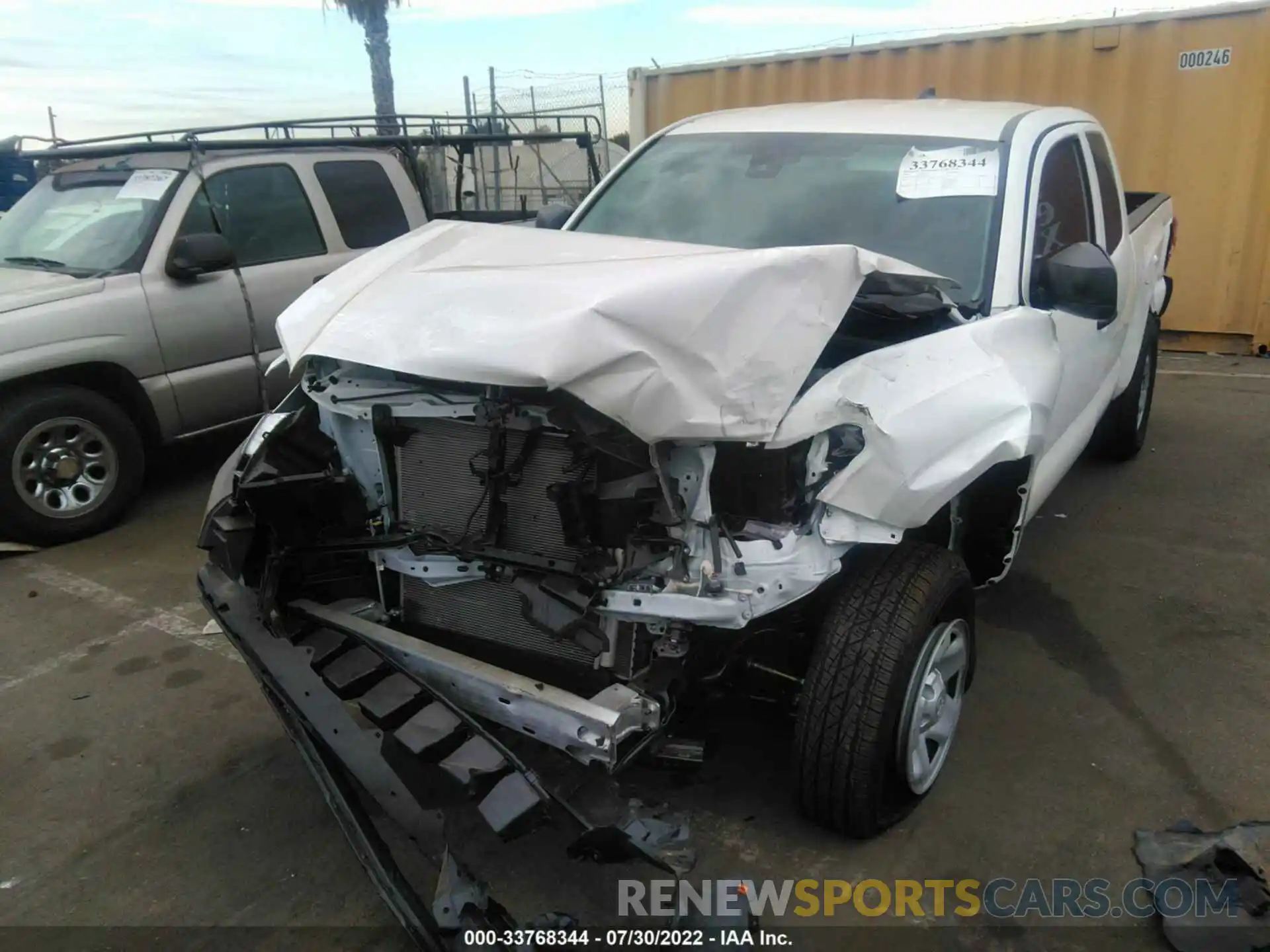 6 Photograph of a damaged car 3TYRX5GN2NT052028 TOYOTA TACOMA 2WD 2022