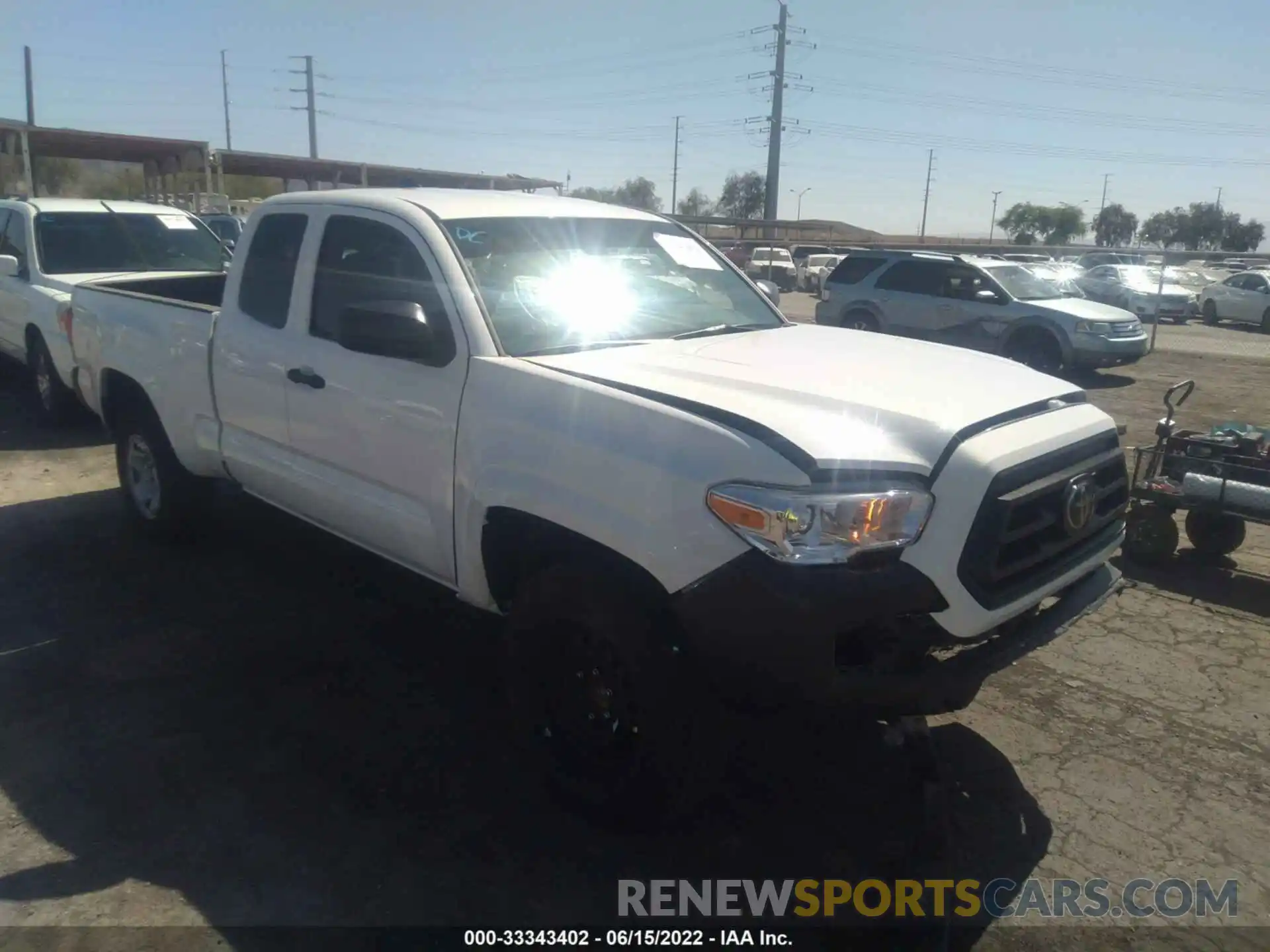 1 Photograph of a damaged car 3TYRX5GN3NT050451 TOYOTA TACOMA 2WD 2022