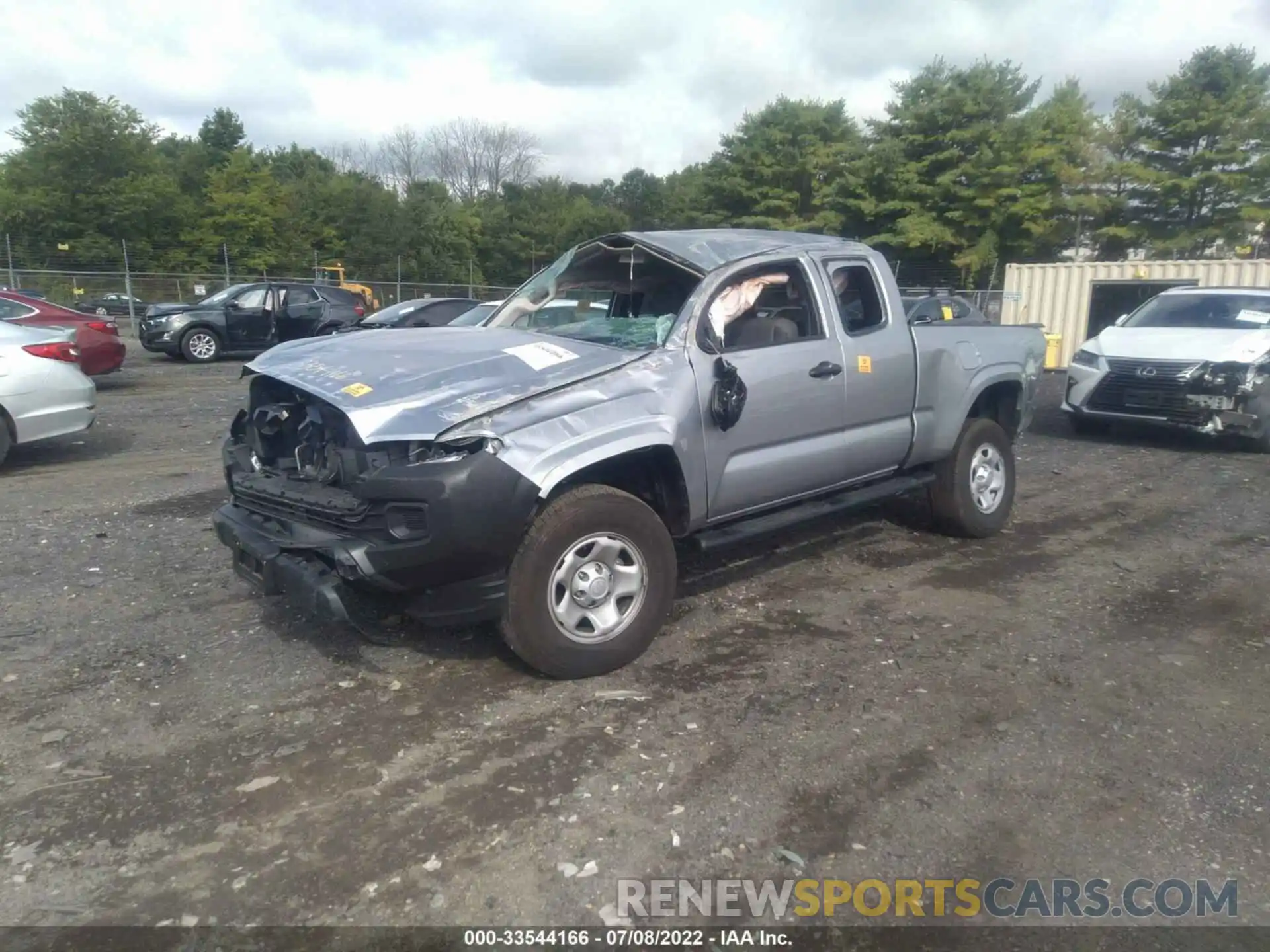 2 Photograph of a damaged car 3TYRX5GN6NT044563 TOYOTA TACOMA 2WD 2022