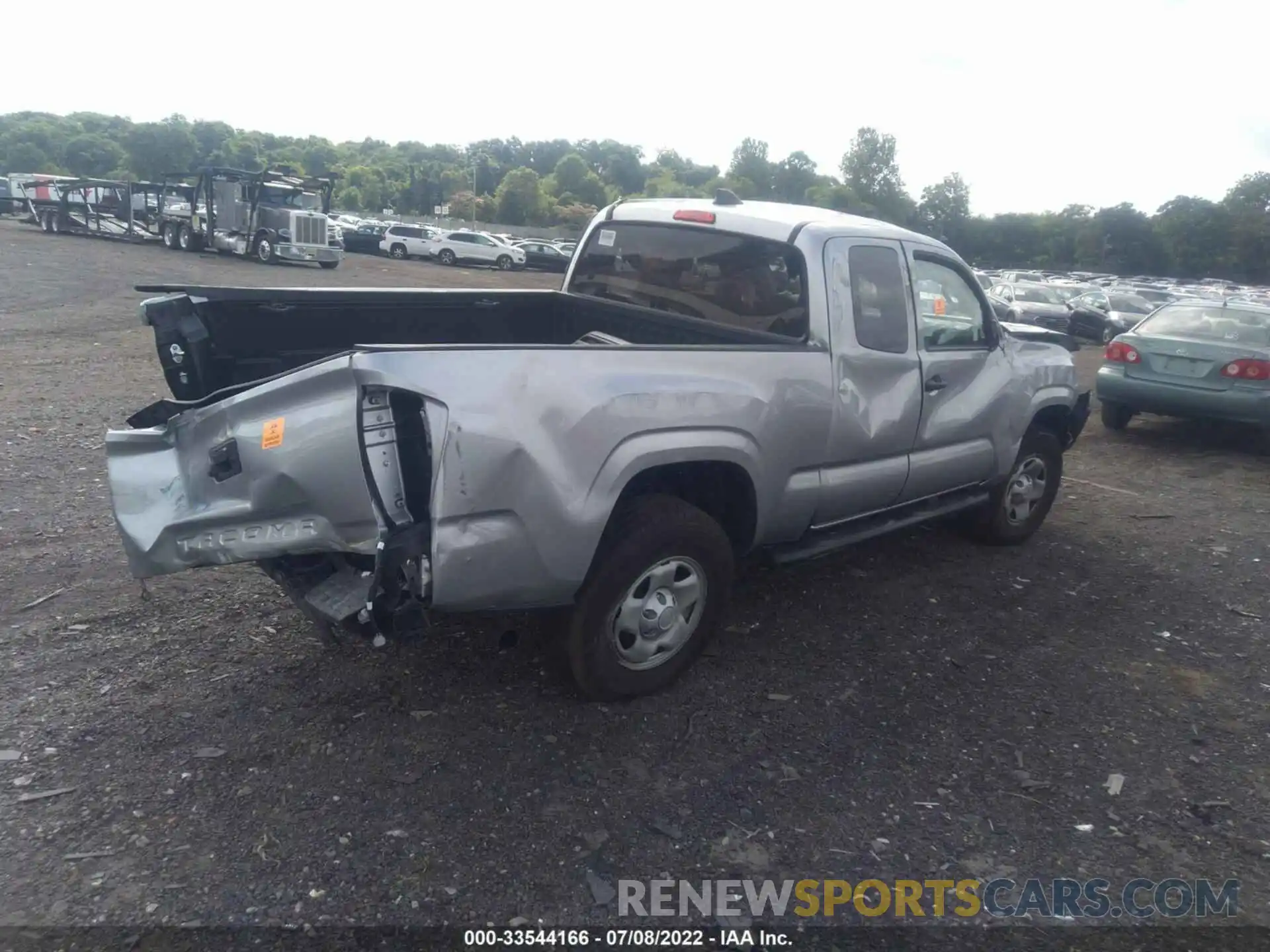 4 Photograph of a damaged car 3TYRX5GN6NT044563 TOYOTA TACOMA 2WD 2022