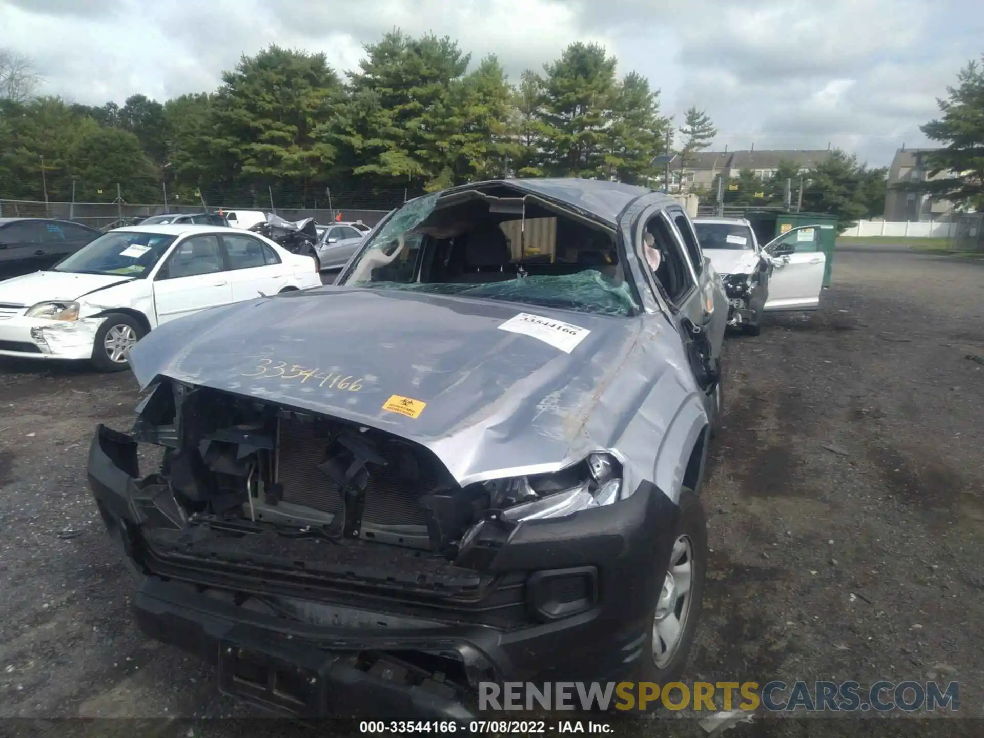 6 Photograph of a damaged car 3TYRX5GN6NT044563 TOYOTA TACOMA 2WD 2022