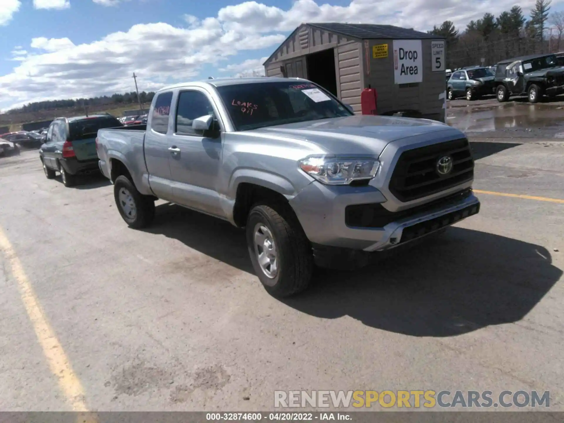 1 Photograph of a damaged car 3TYRX5GN7NT039503 TOYOTA TACOMA 2WD 2022