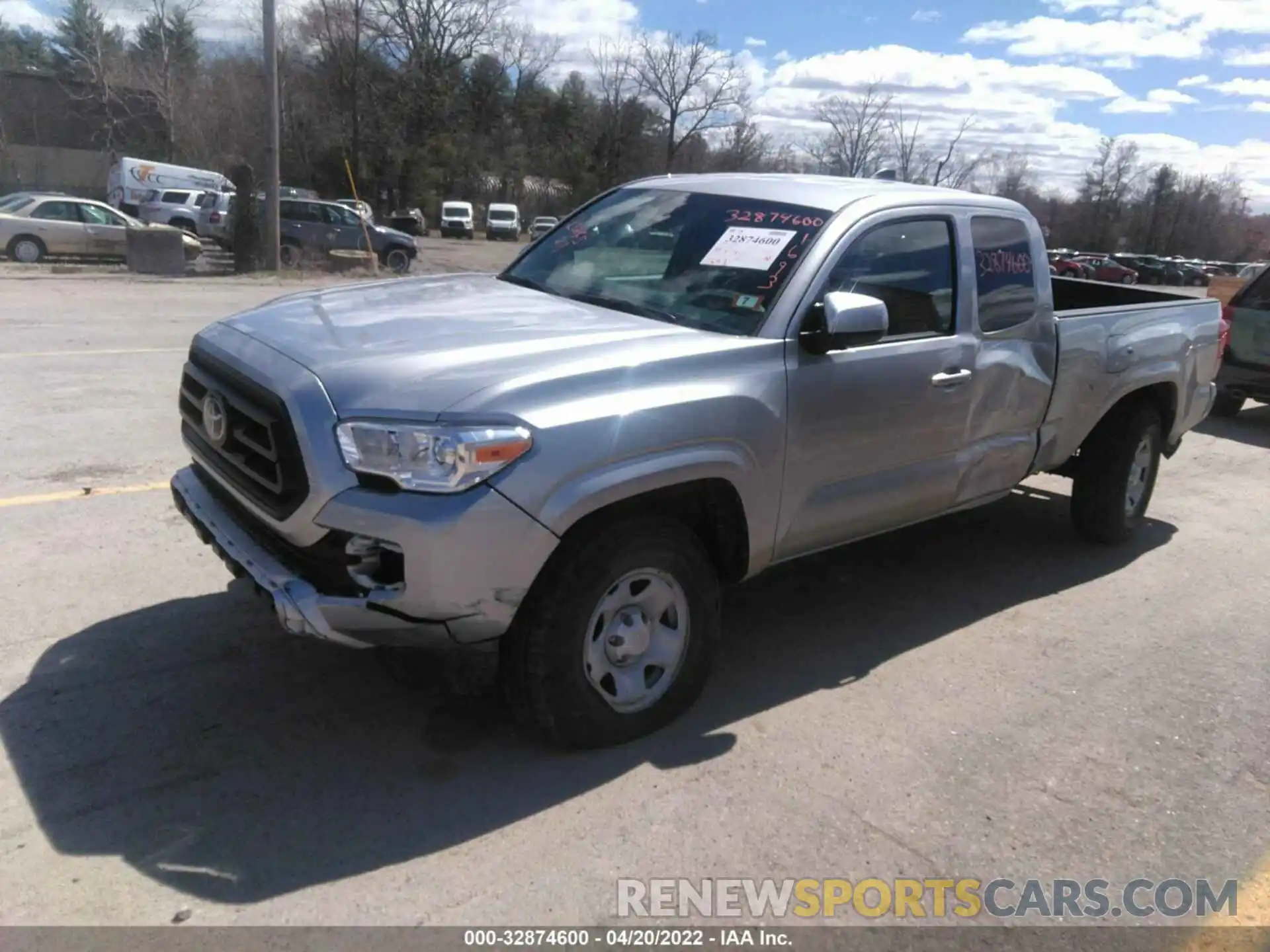 2 Photograph of a damaged car 3TYRX5GN7NT039503 TOYOTA TACOMA 2WD 2022