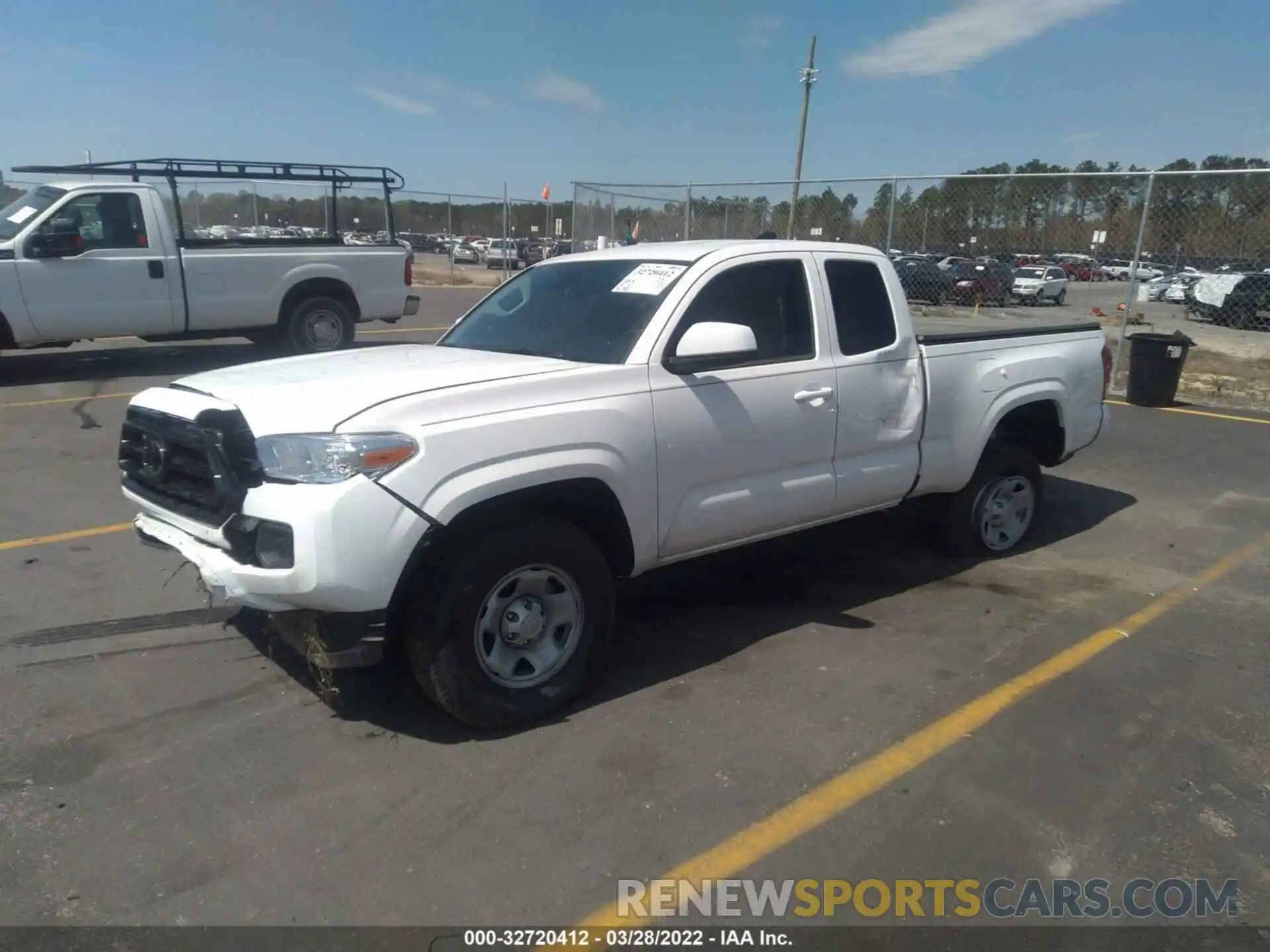 2 Photograph of a damaged car 3TYRX5GN9NT038241 TOYOTA TACOMA 2WD 2022