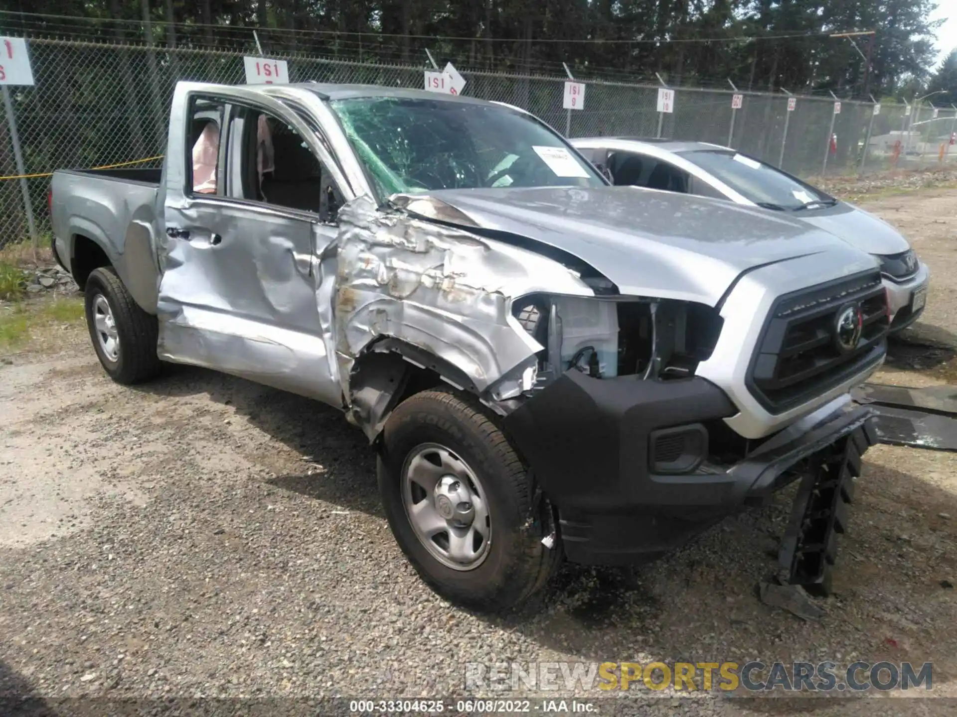 1 Photograph of a damaged car 3TYRX5GNXNT035767 TOYOTA TACOMA 2WD 2022