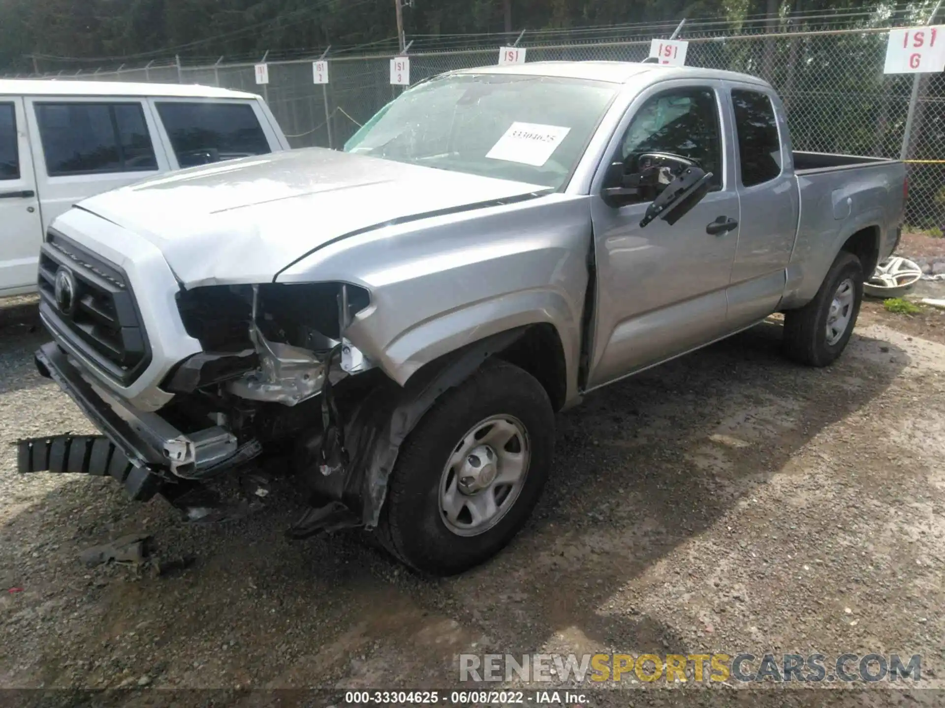 2 Photograph of a damaged car 3TYRX5GNXNT035767 TOYOTA TACOMA 2WD 2022