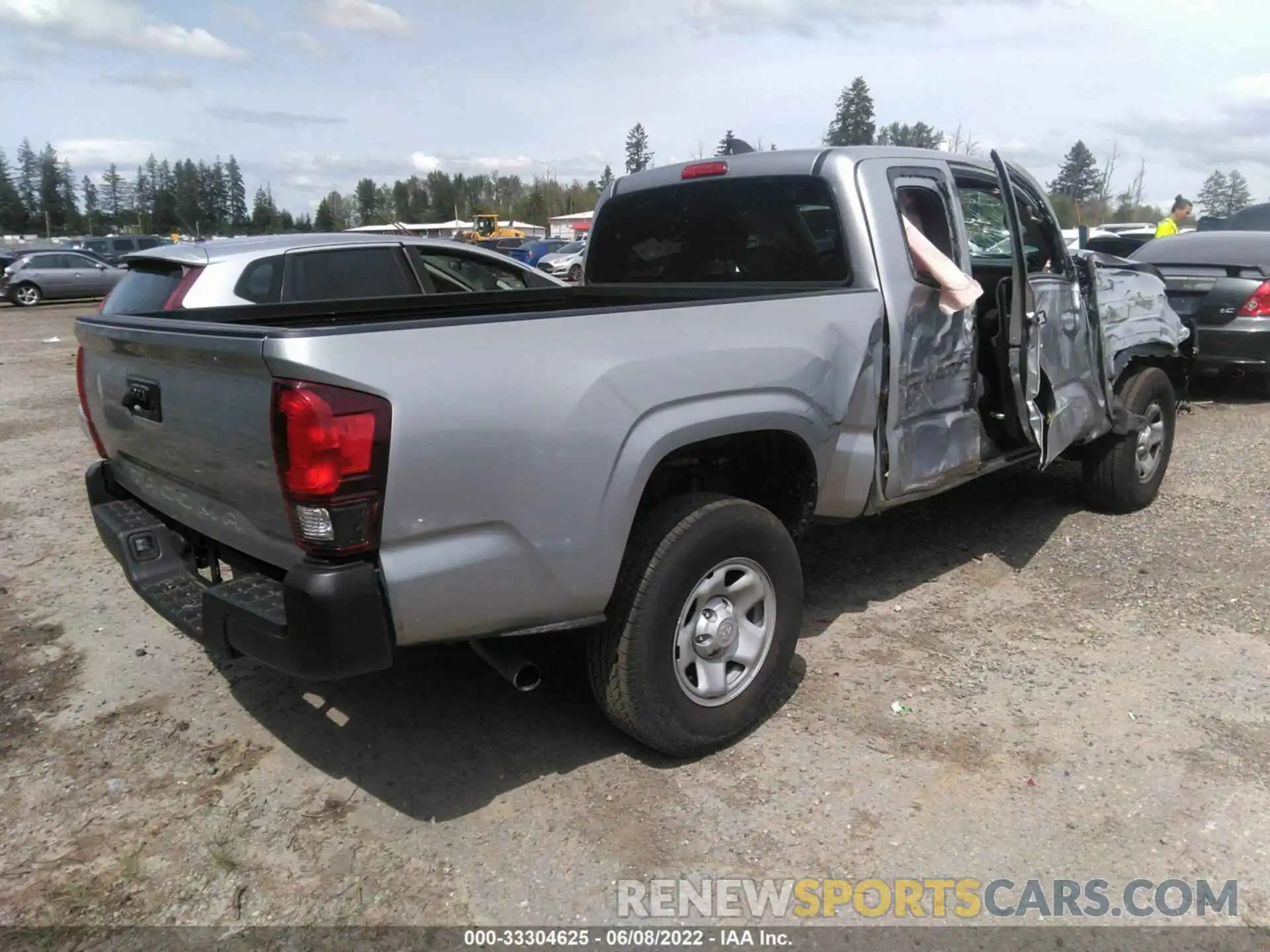 4 Фотография поврежденного автомобиля 3TYRX5GNXNT035767 TOYOTA TACOMA 2WD 2022