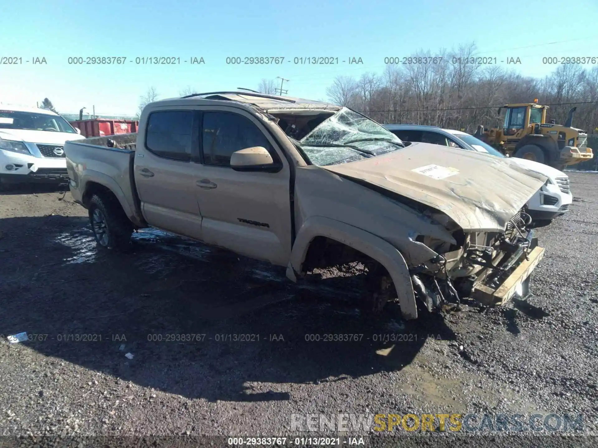 1 Photograph of a damaged car 3TMCZ5AN0KM202556 TOYOTA TACOMA 4WD 2019