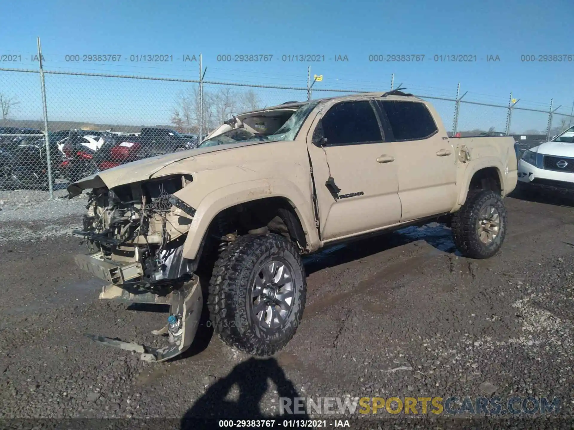 2 Photograph of a damaged car 3TMCZ5AN0KM202556 TOYOTA TACOMA 4WD 2019