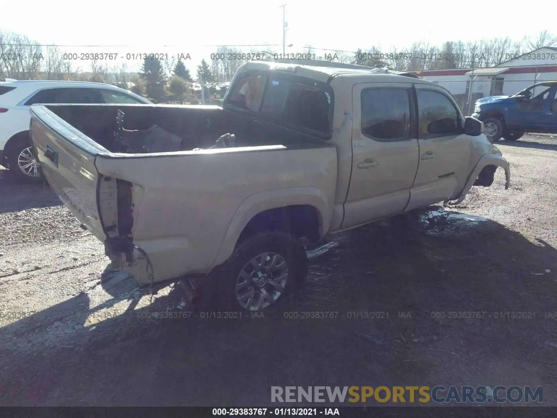 4 Photograph of a damaged car 3TMCZ5AN0KM202556 TOYOTA TACOMA 4WD 2019