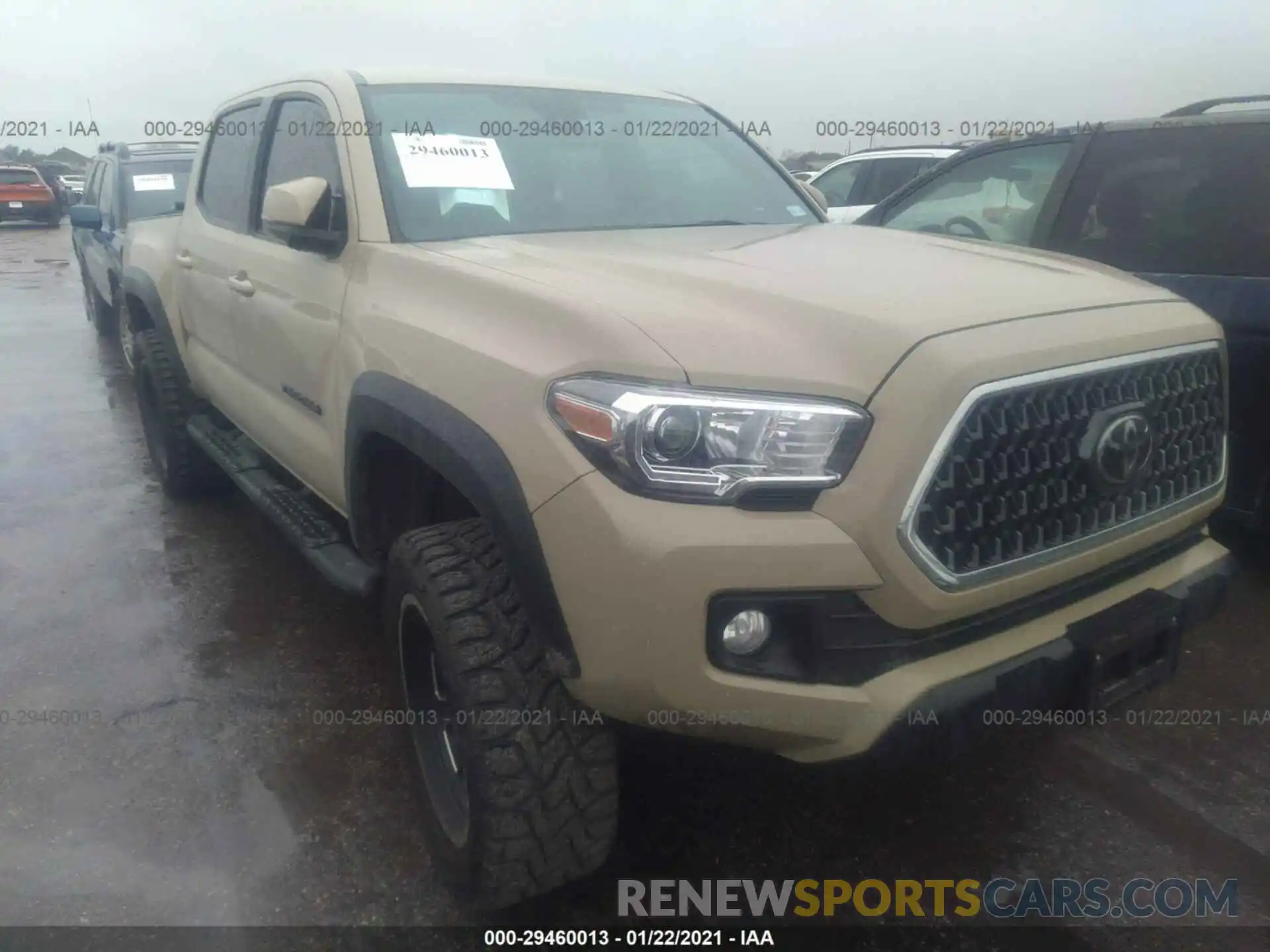 1 Photograph of a damaged car 3TMCZ5AN0KM207658 TOYOTA TACOMA 4WD 2019