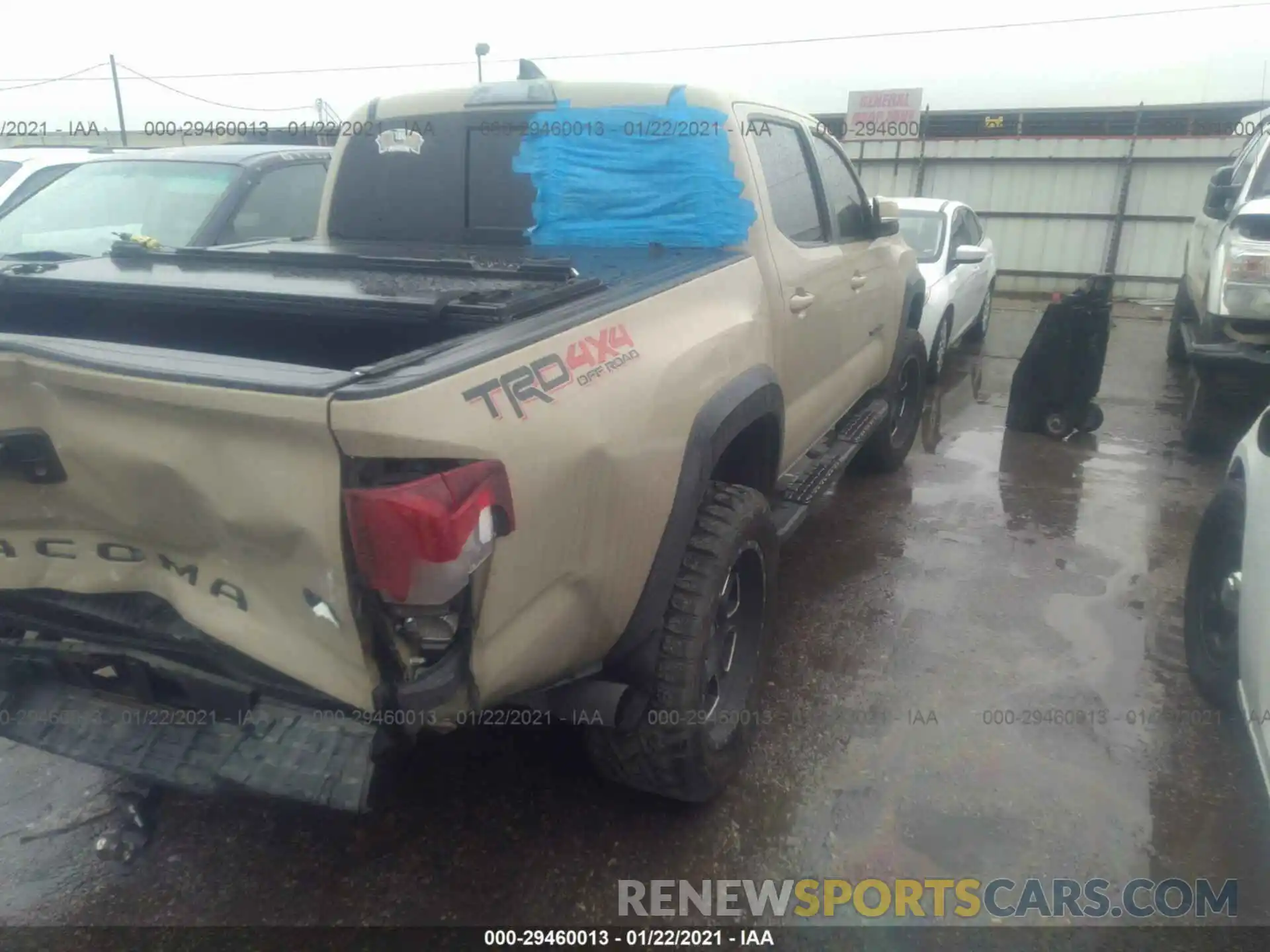 4 Photograph of a damaged car 3TMCZ5AN0KM207658 TOYOTA TACOMA 4WD 2019