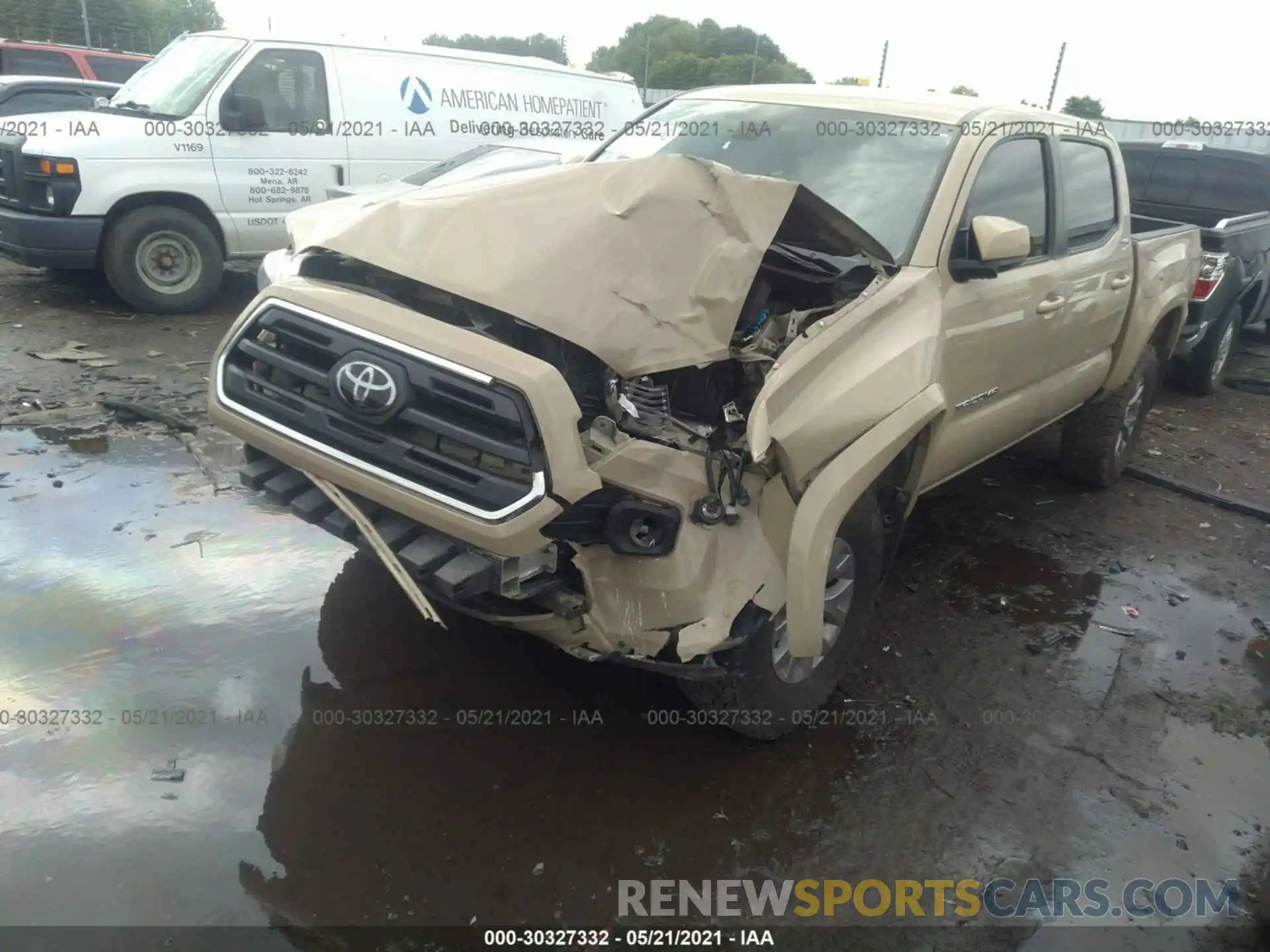 2 Photograph of a damaged car 3TMCZ5AN0KM231958 TOYOTA TACOMA 4WD 2019