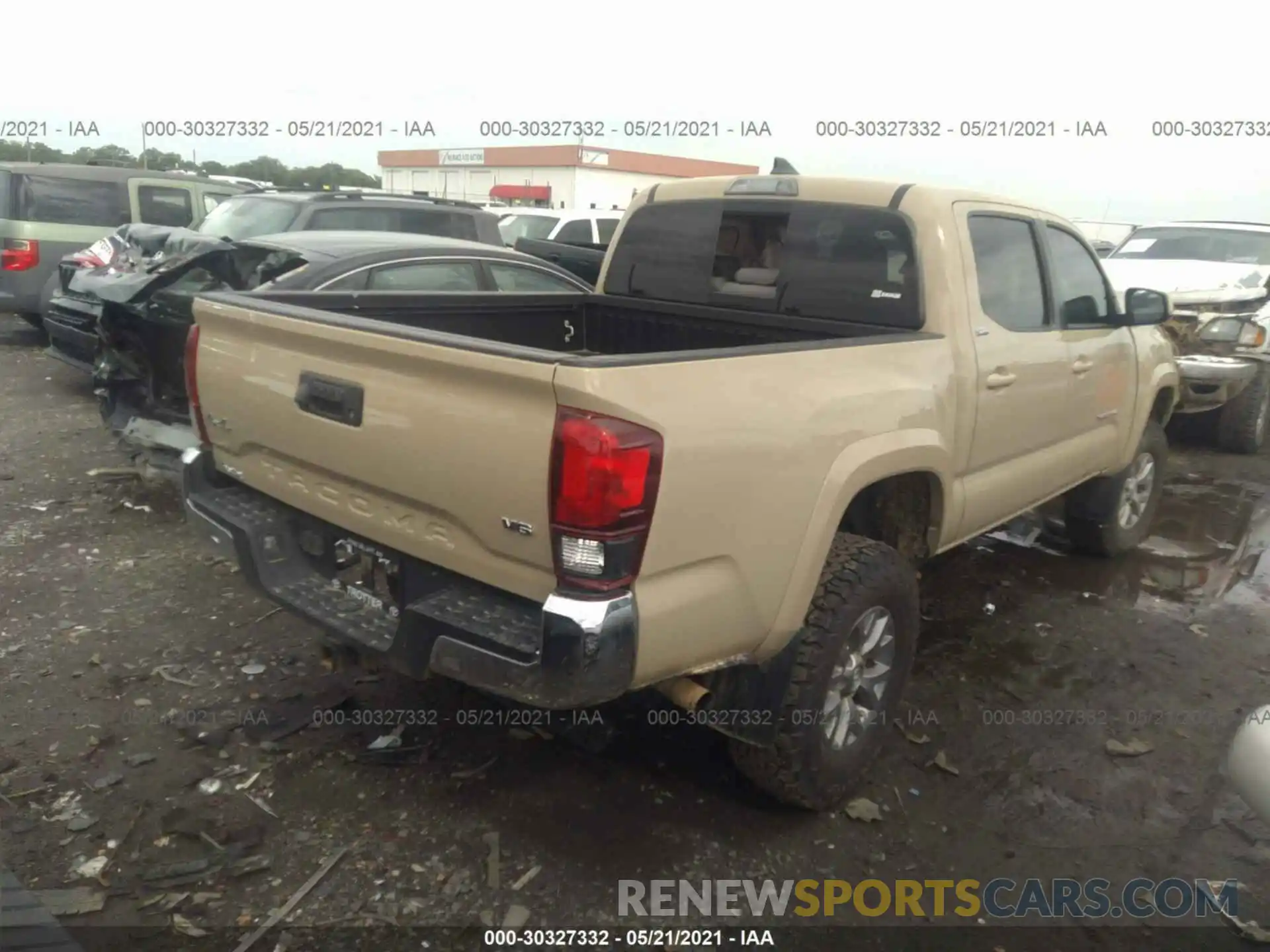 4 Photograph of a damaged car 3TMCZ5AN0KM231958 TOYOTA TACOMA 4WD 2019