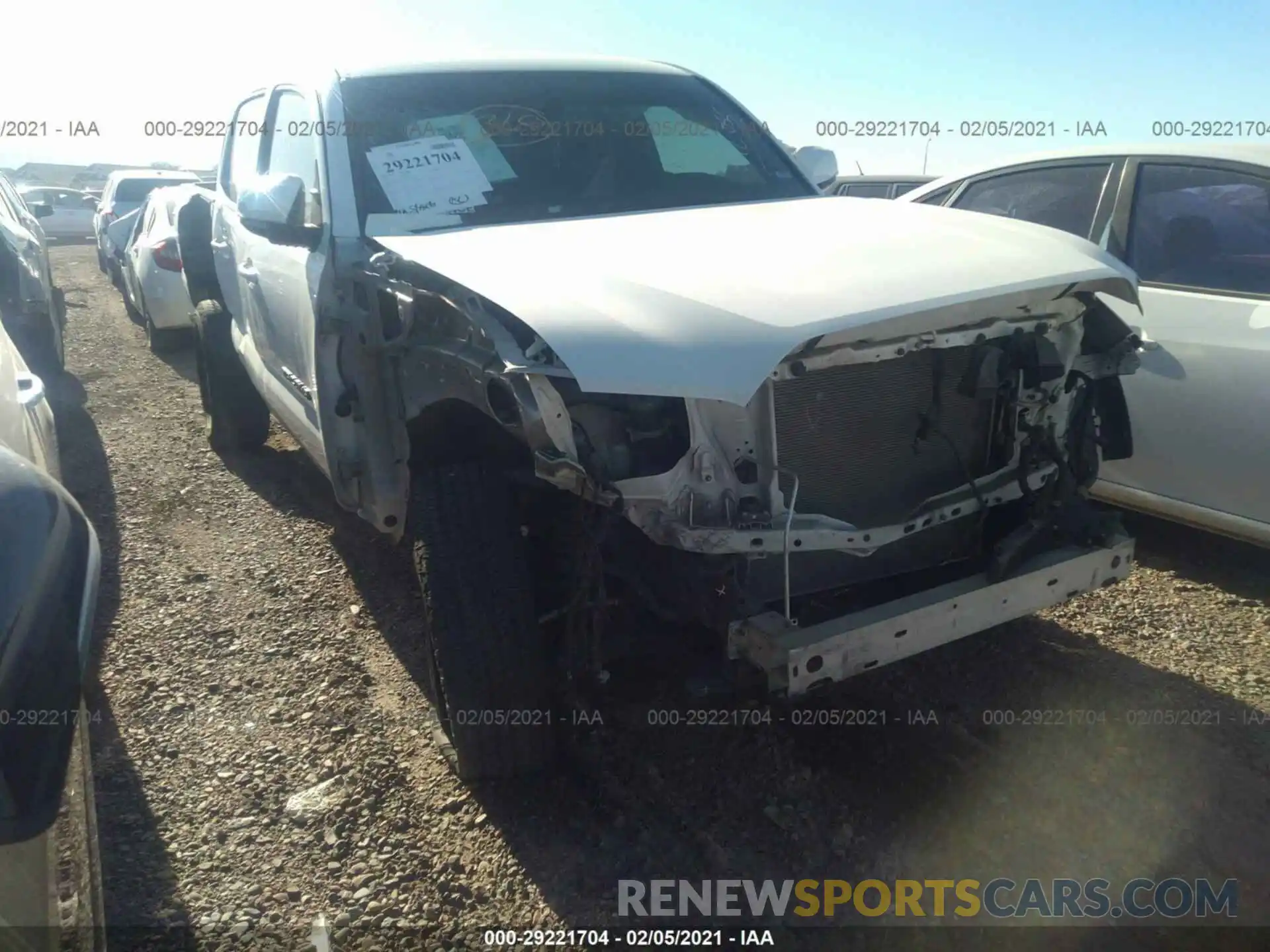 1 Photograph of a damaged car 3TMCZ5AN0KM232026 TOYOTA TACOMA 4WD 2019