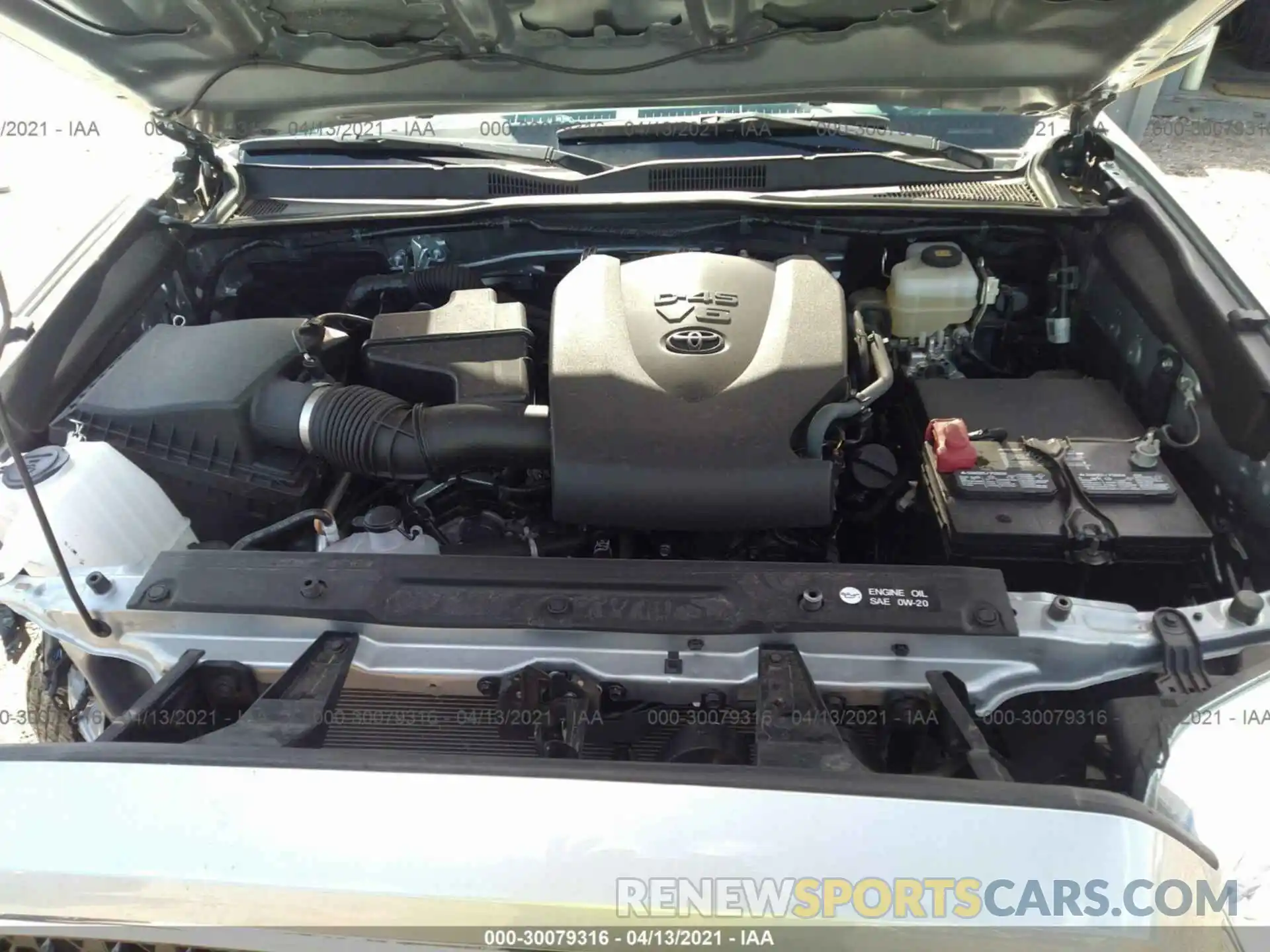 10 Photograph of a damaged car 3TMCZ5AN0KM232656 TOYOTA TACOMA 4WD 2019