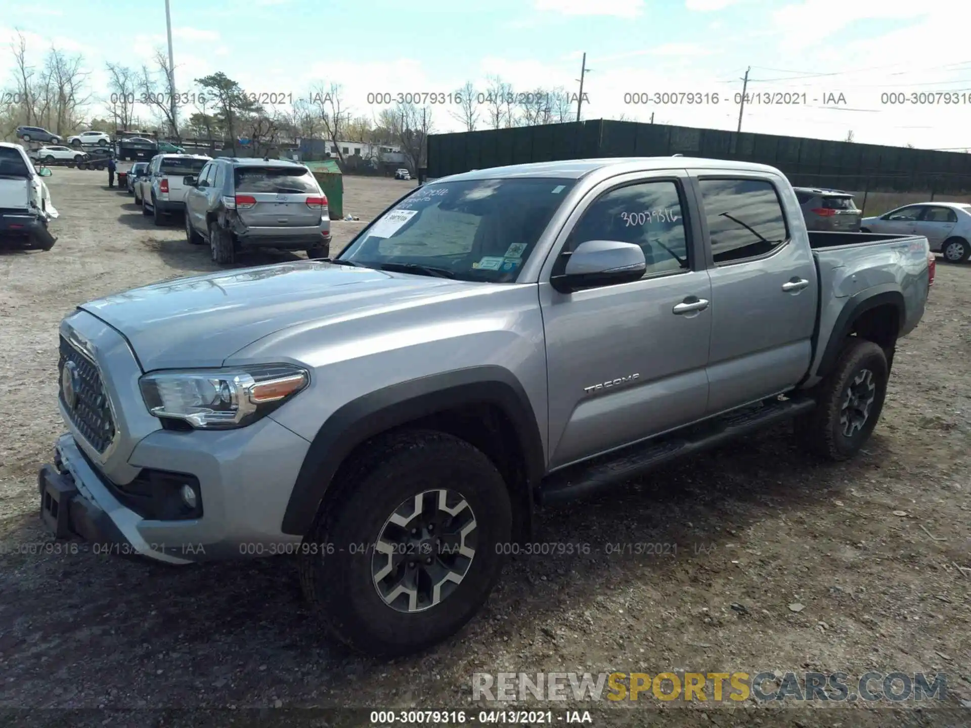 2 Photograph of a damaged car 3TMCZ5AN0KM232656 TOYOTA TACOMA 4WD 2019